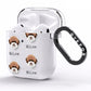 Lagotto Romagnolo Icon with Name AirPods Clear Case Side Image