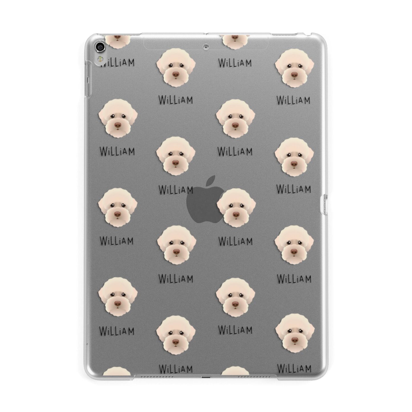 Lagotto Romagnolo Icon with Name Apple iPad Silver Case