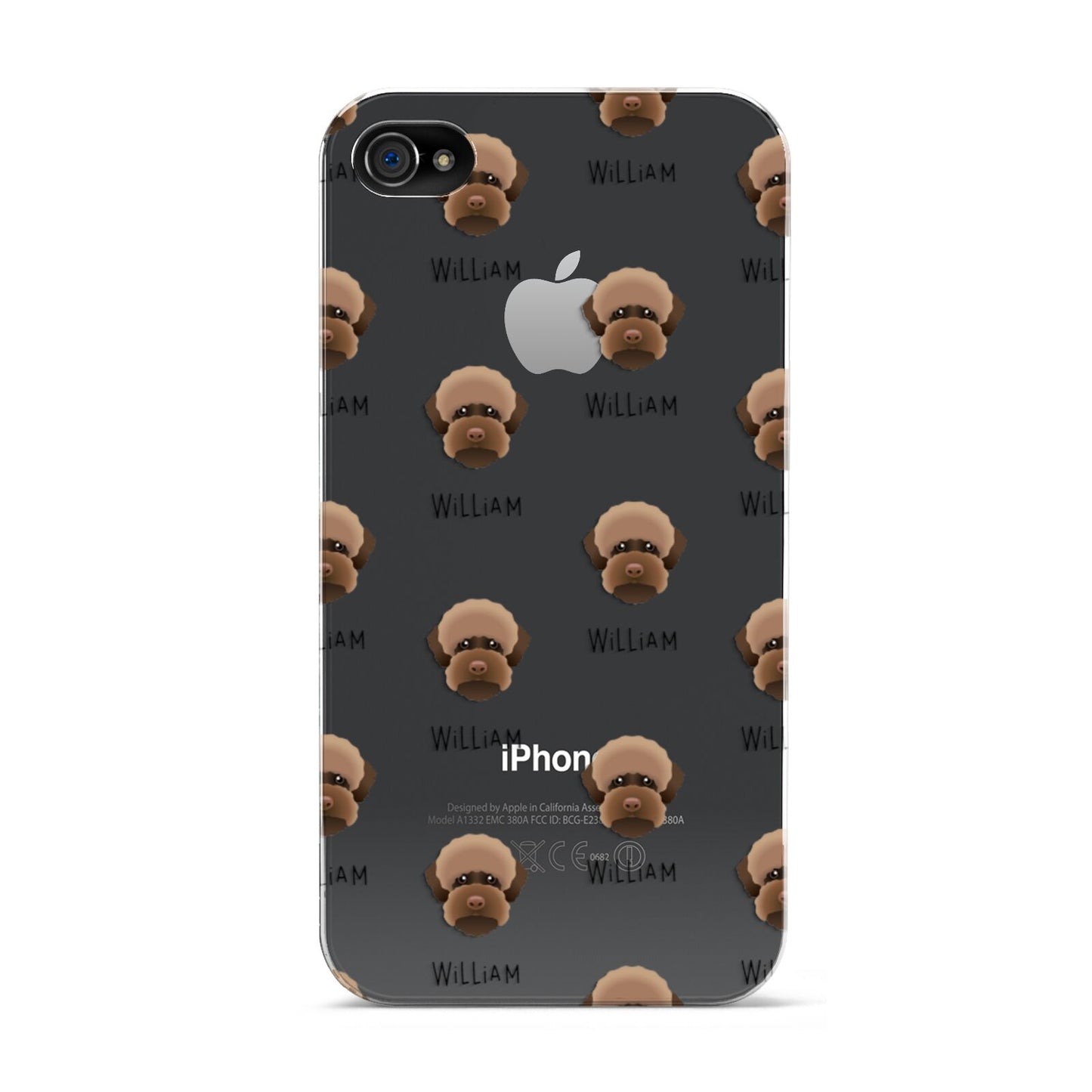 Lagotto Romagnolo Icon with Name Apple iPhone 4s Case