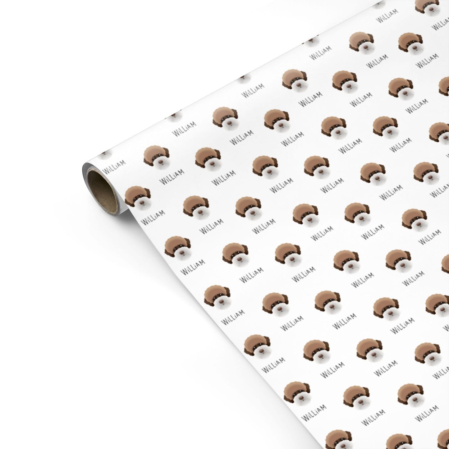 Lagotto Romagnolo Icon with Name Personalised Gift Wrap