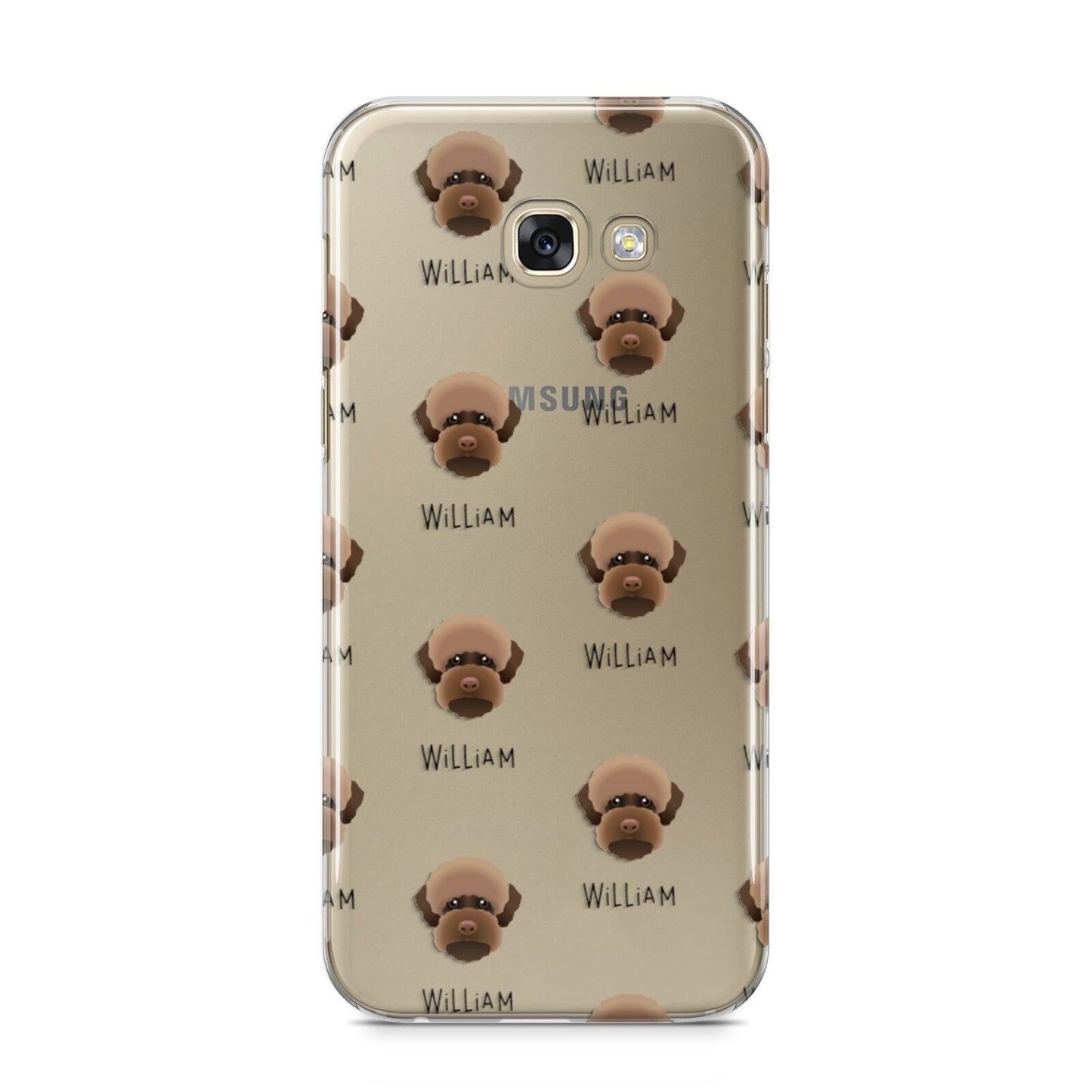 Lagotto Romagnolo Icon with Name Samsung Galaxy A5 2017 Case on gold phone