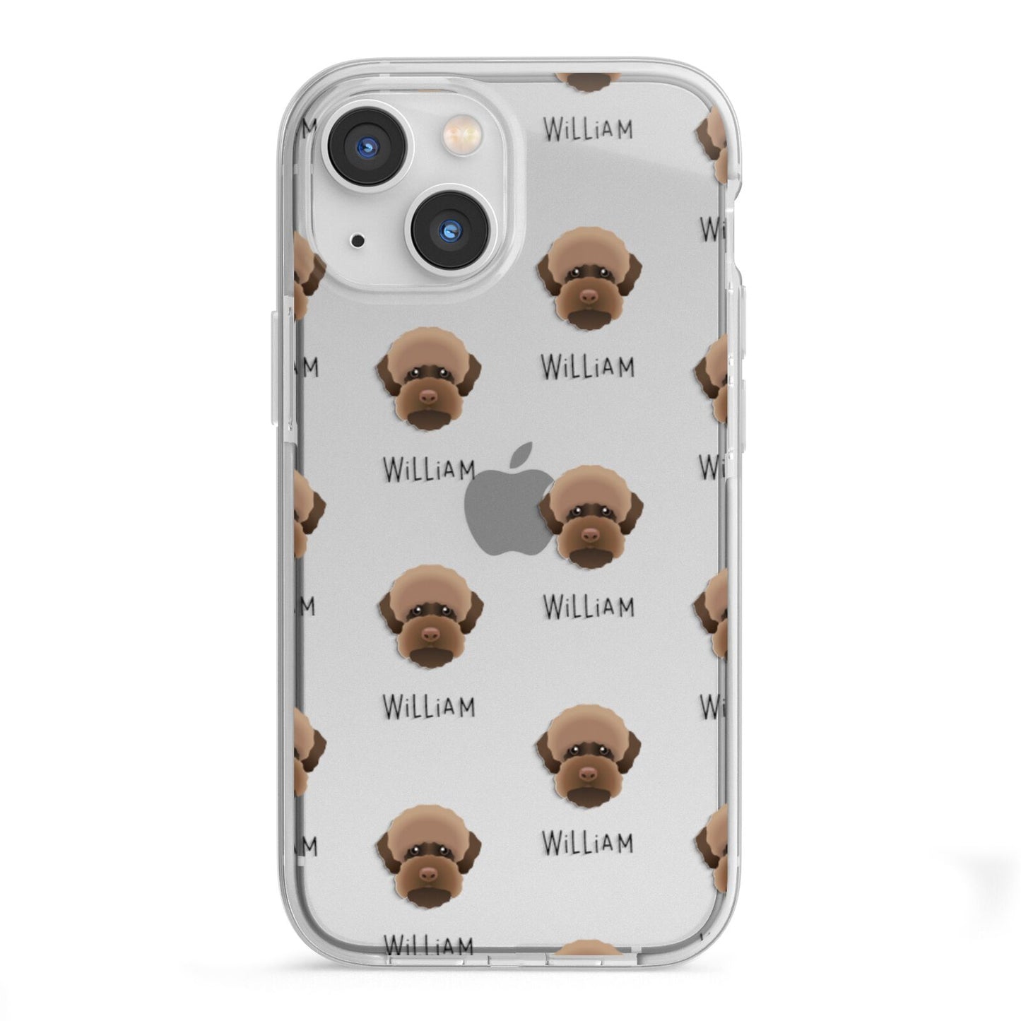 Lagotto Romagnolo Icon with Name iPhone 13 Mini TPU Impact Case with White Edges