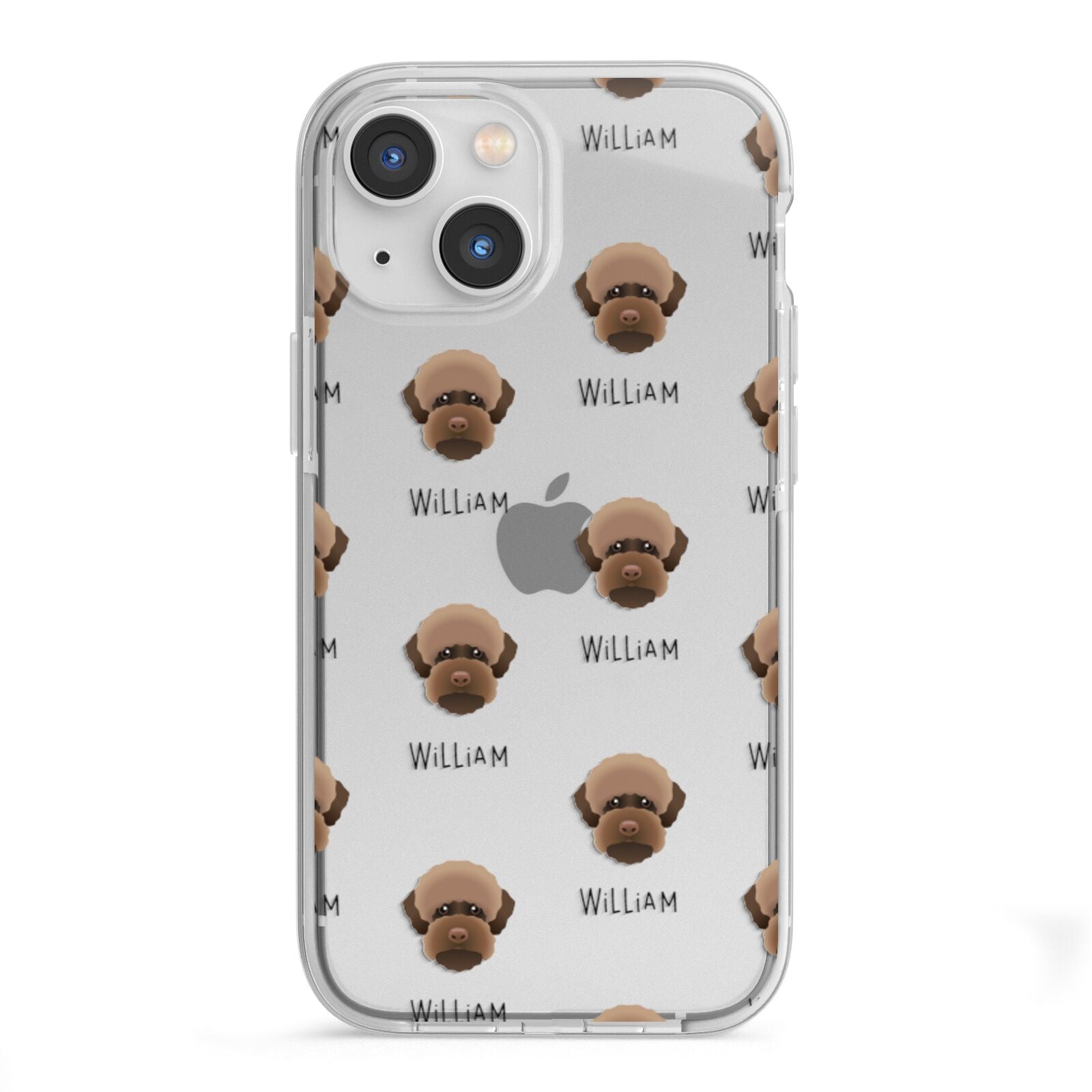 Lagotto Romagnolo Icon with Name iPhone 13 Mini TPU Impact Case with White Edges