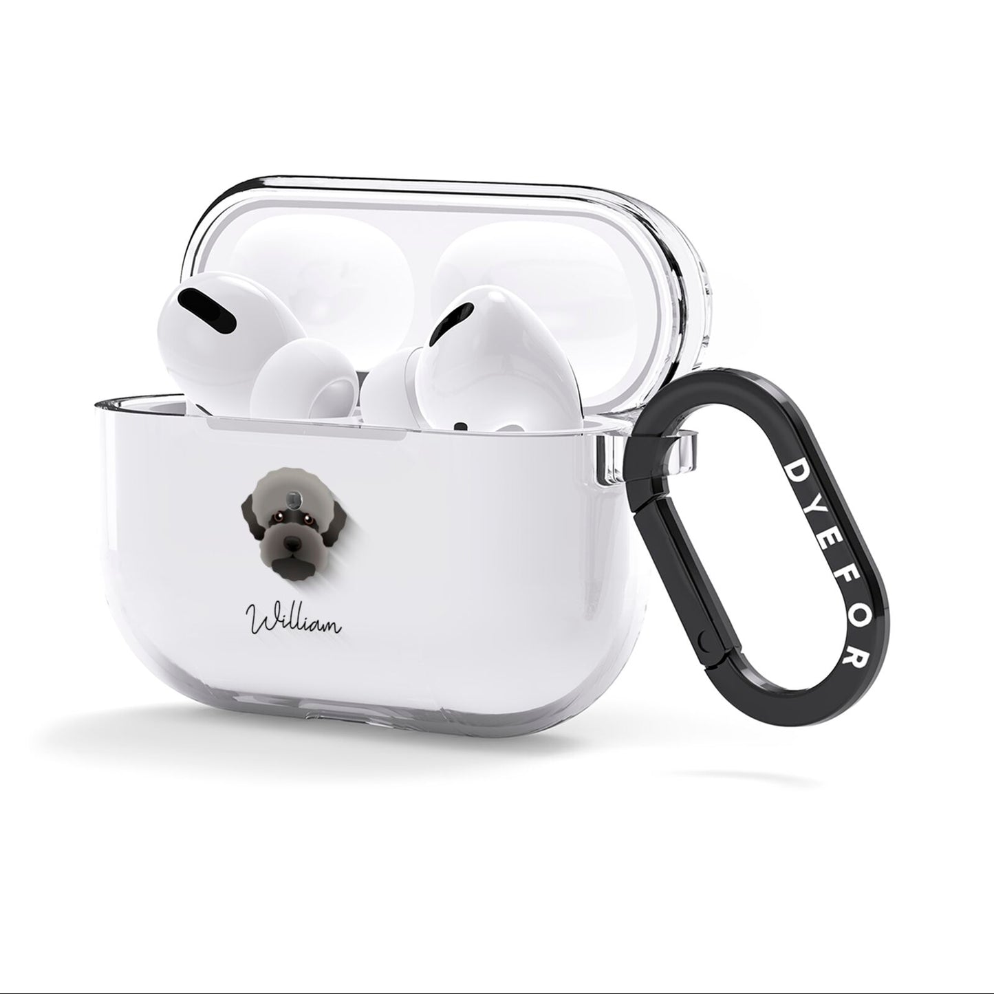 Lagotto Romagnolo Personalised AirPods Clear Case 3rd Gen Side Image
