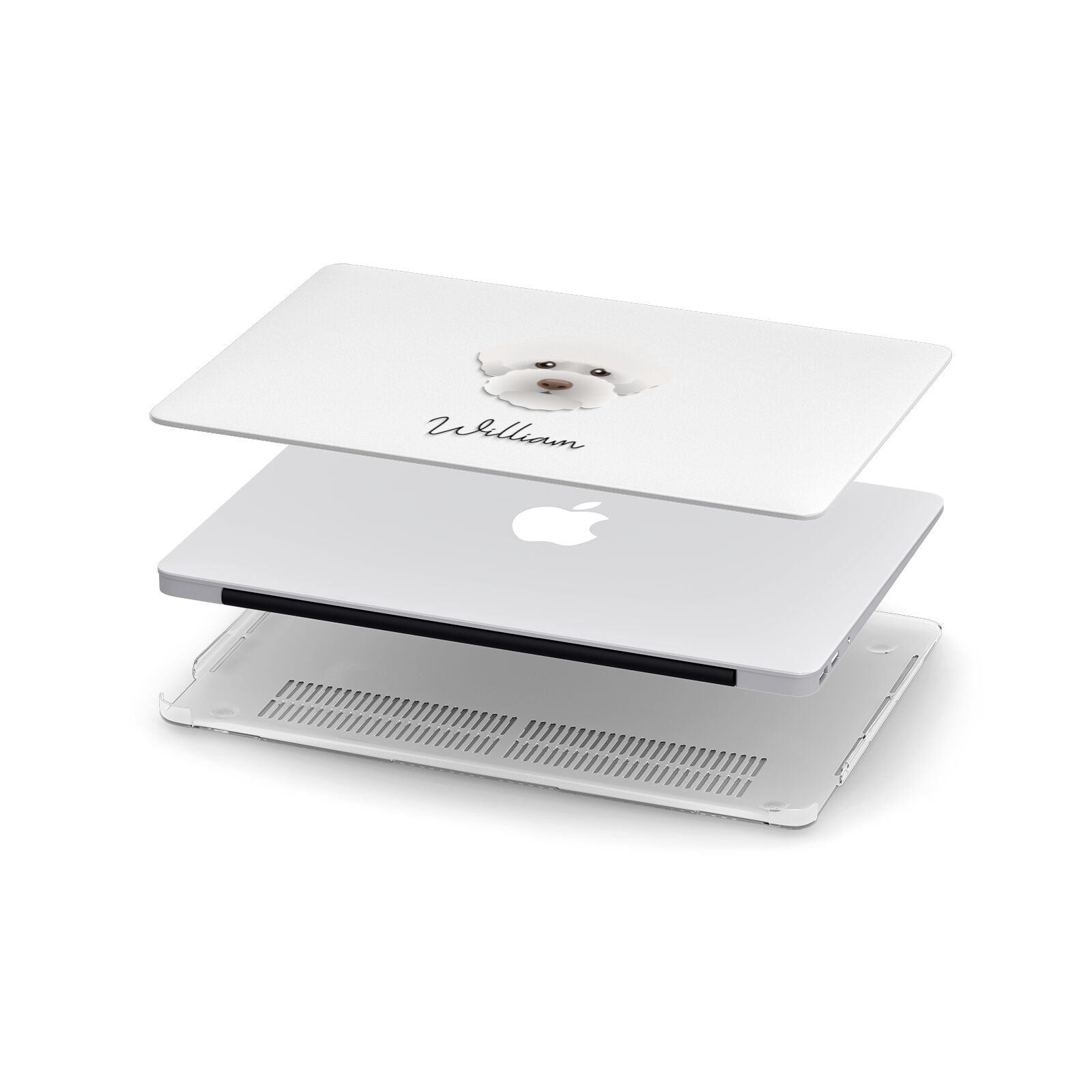 Lagotto Romagnolo Personalised Apple MacBook Case in Detail