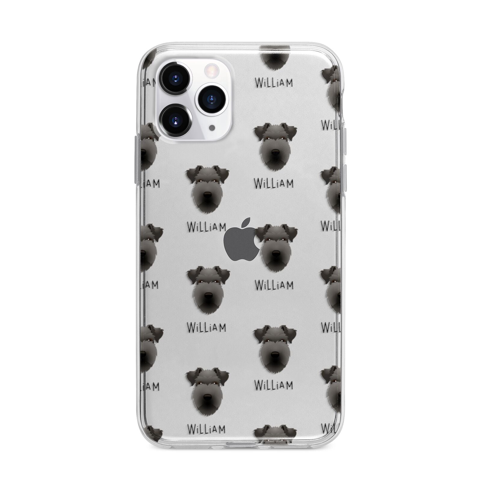 Lakeland Terrier Icon with Name Apple iPhone 11 Pro in Silver with Bumper Case