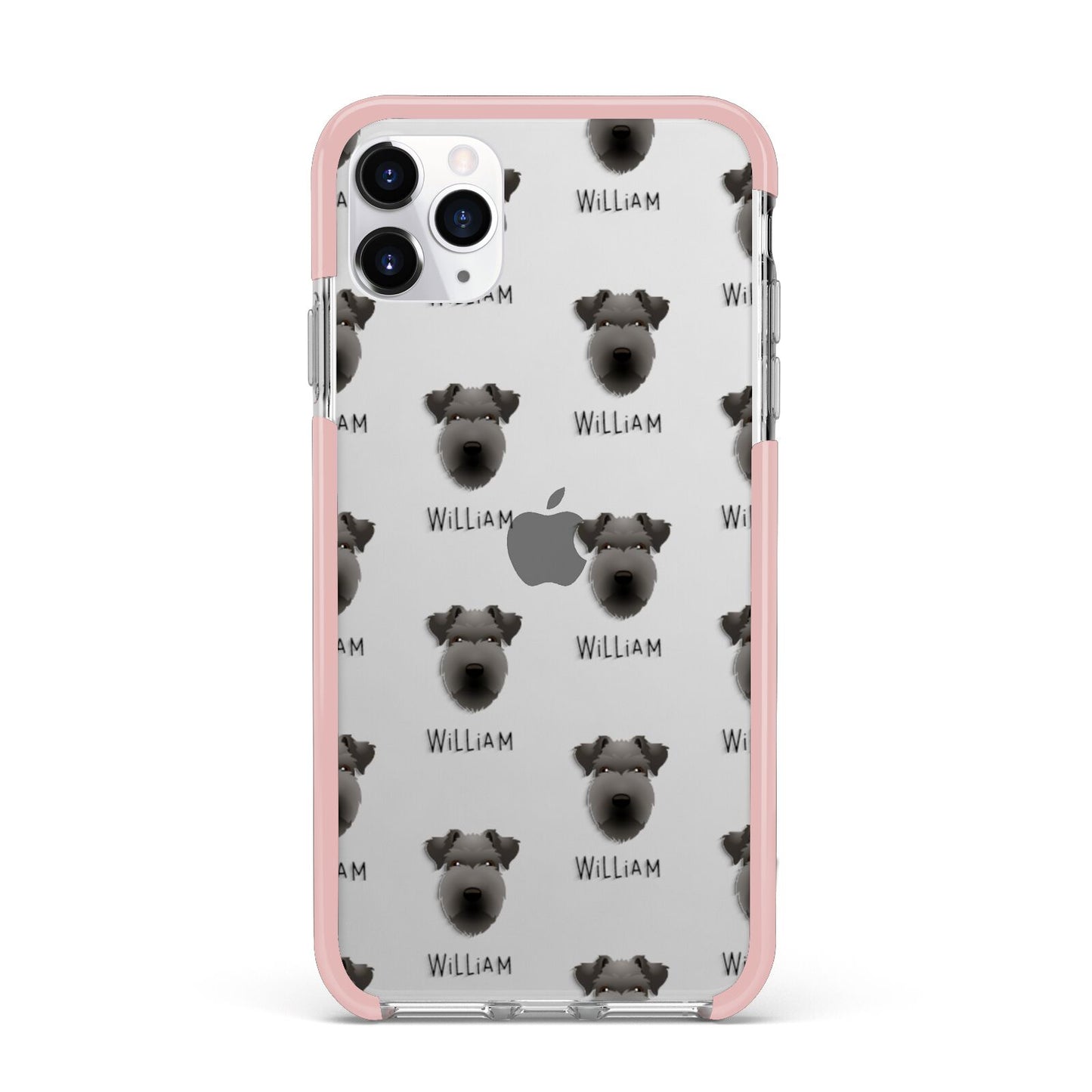 Lakeland Terrier Icon with Name iPhone 11 Pro Max Impact Pink Edge Case