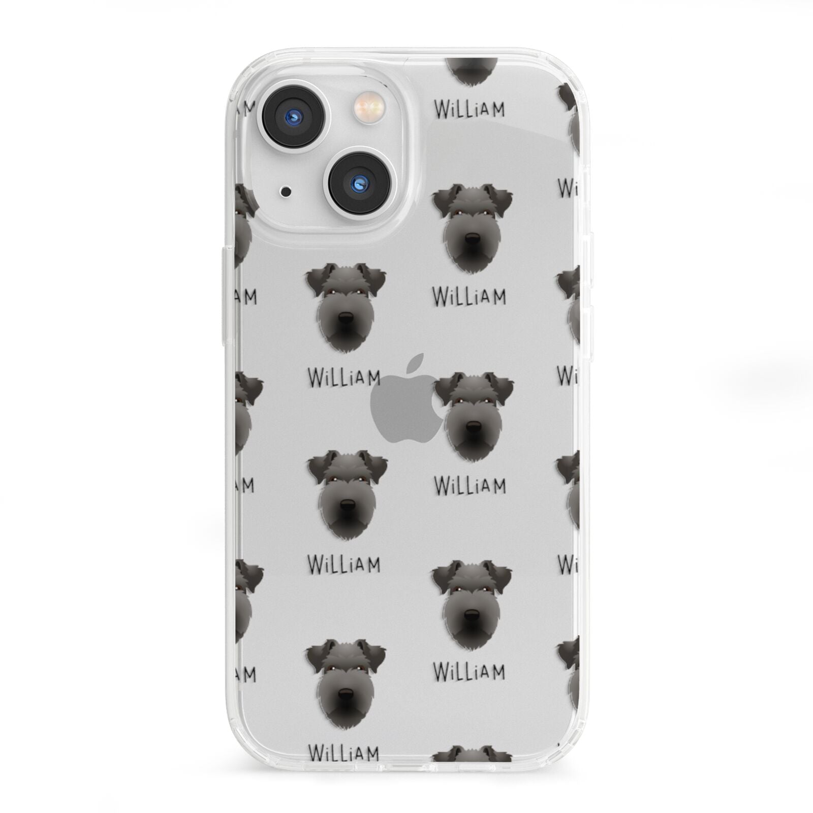 Lakeland Terrier Icon with Name iPhone 13 Mini Clear Bumper Case