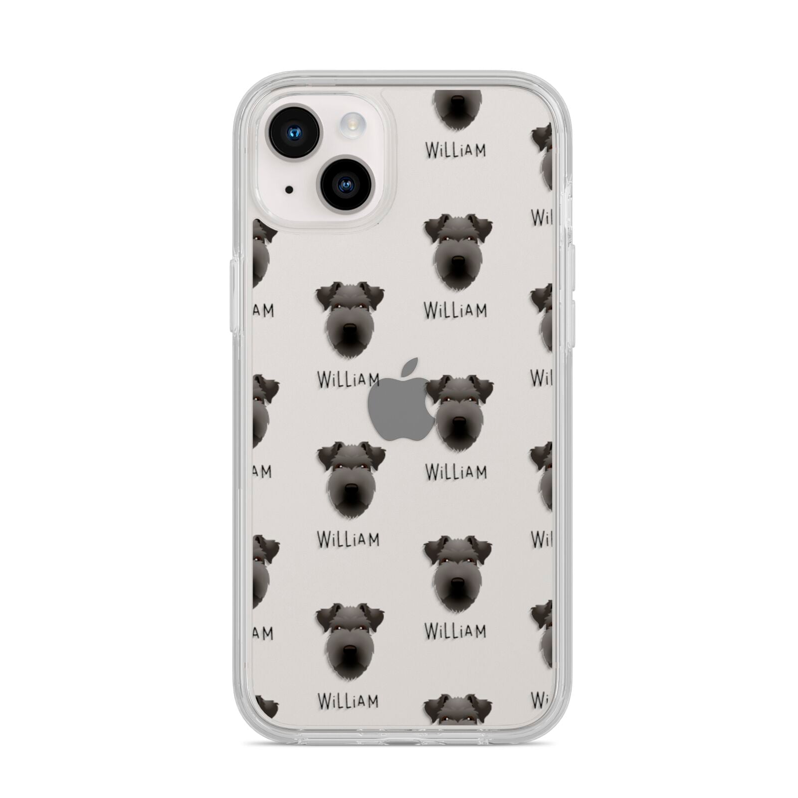 Lakeland Terrier Icon with Name iPhone 14 Plus Clear Tough Case Starlight