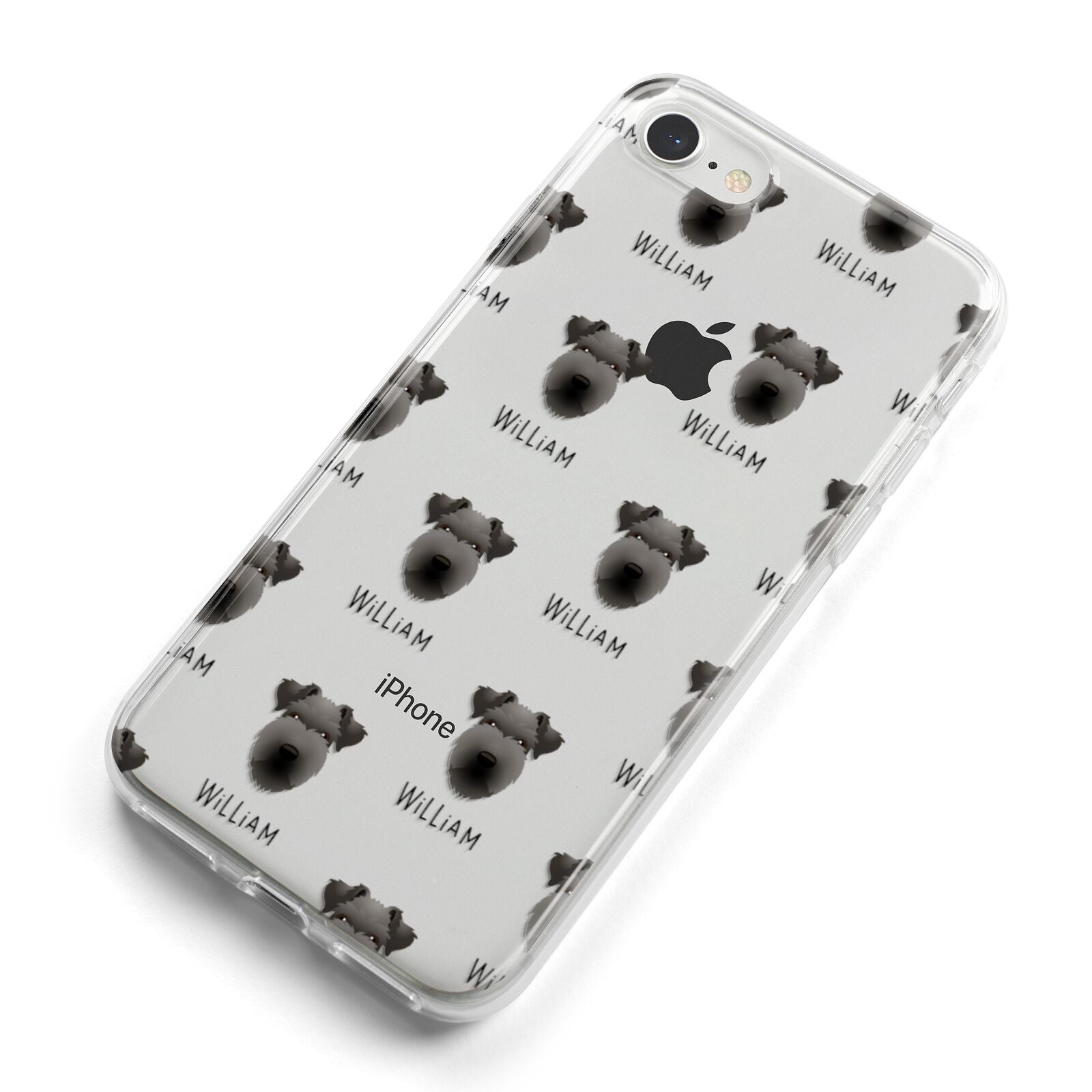Lakeland Terrier Icon with Name iPhone 8 Bumper Case on Silver iPhone Alternative Image