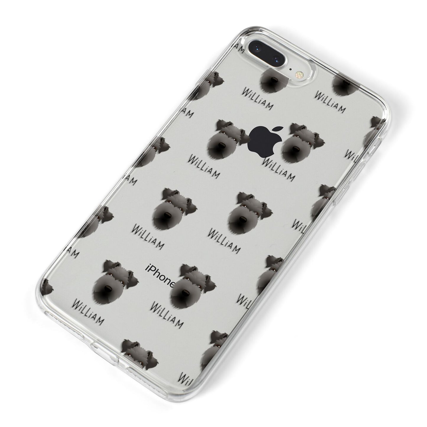 Lakeland Terrier Icon with Name iPhone 8 Plus Bumper Case on Silver iPhone Alternative Image
