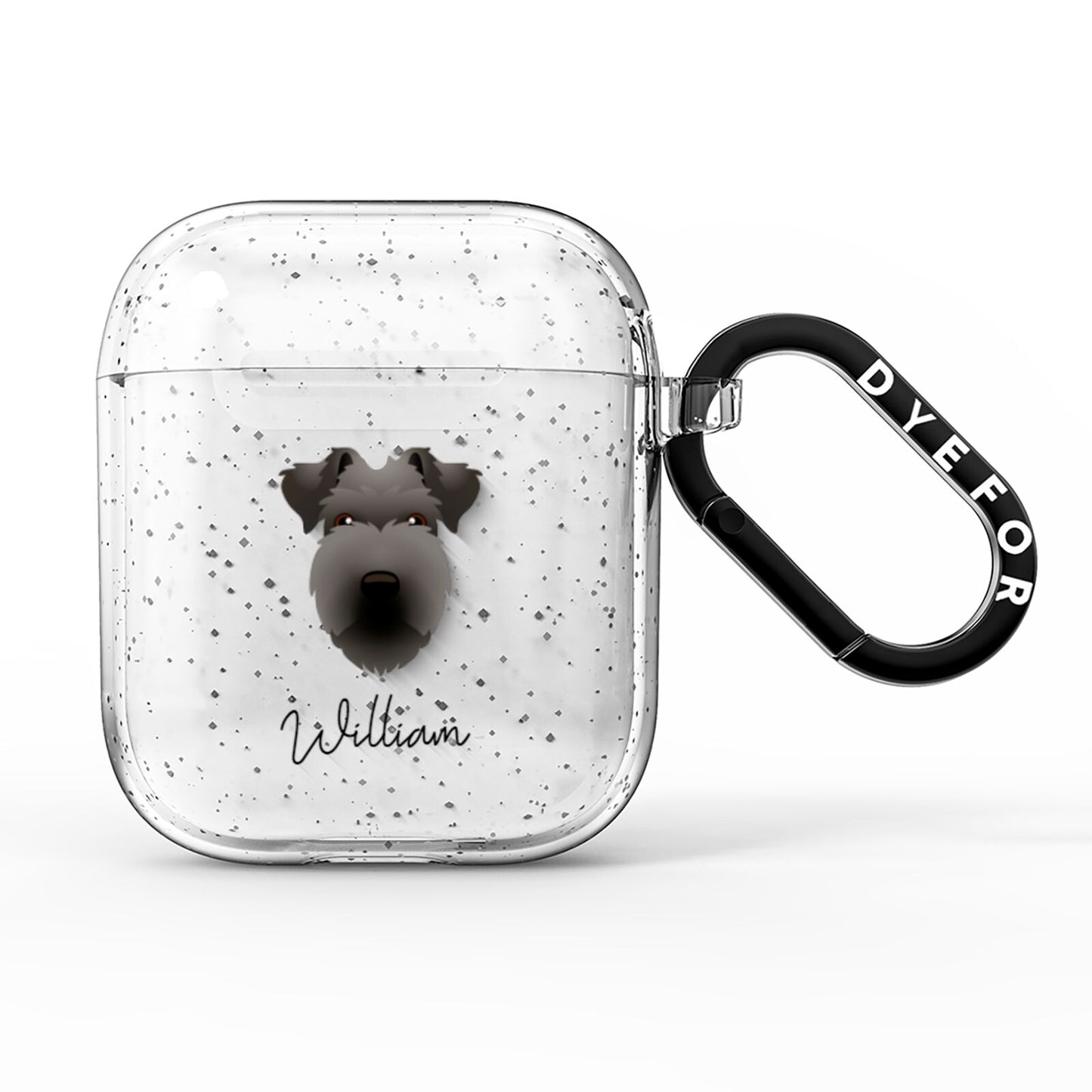 Lakeland Terrier Personalised AirPods Glitter Case