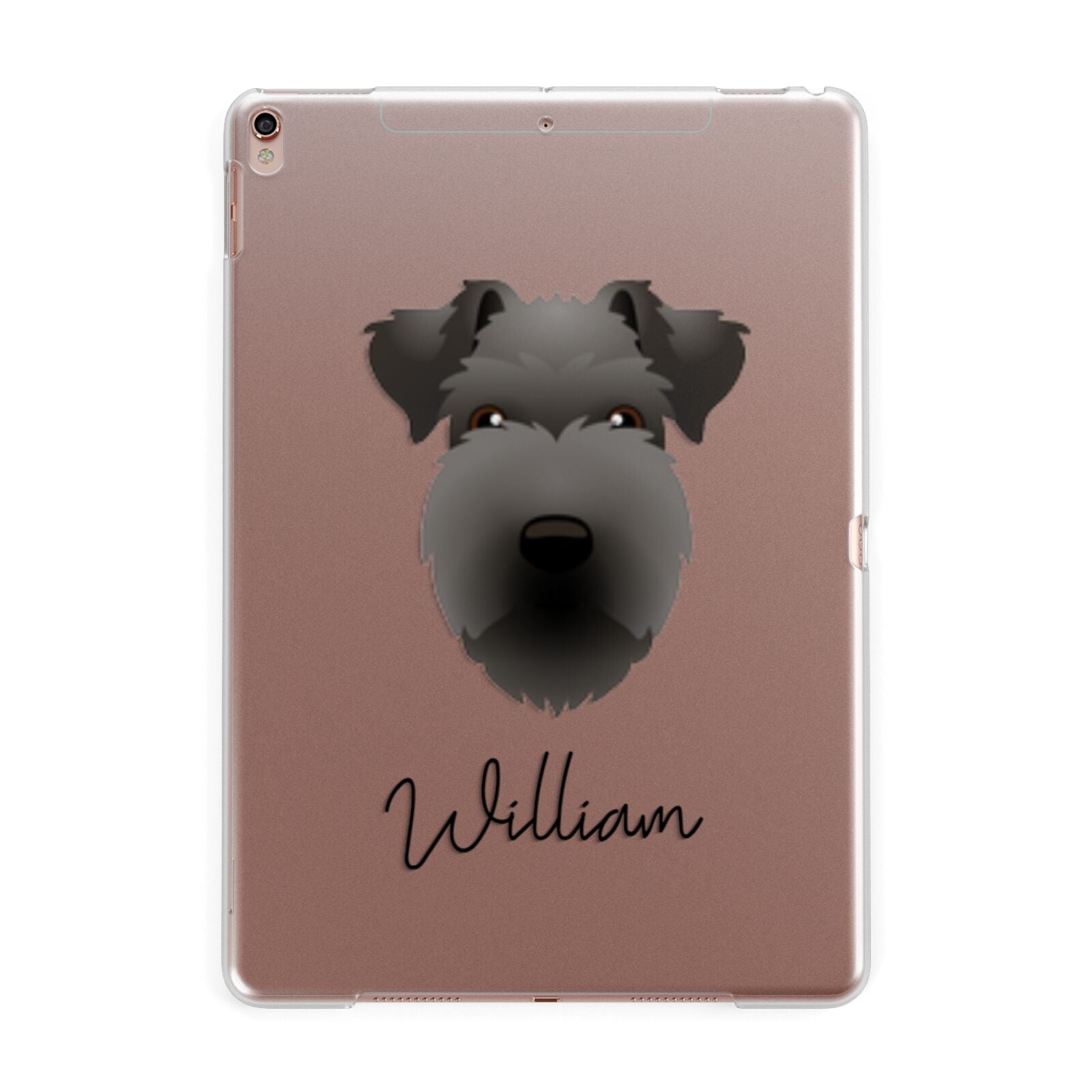 Lakeland Terrier Personalised Apple iPad Rose Gold Case