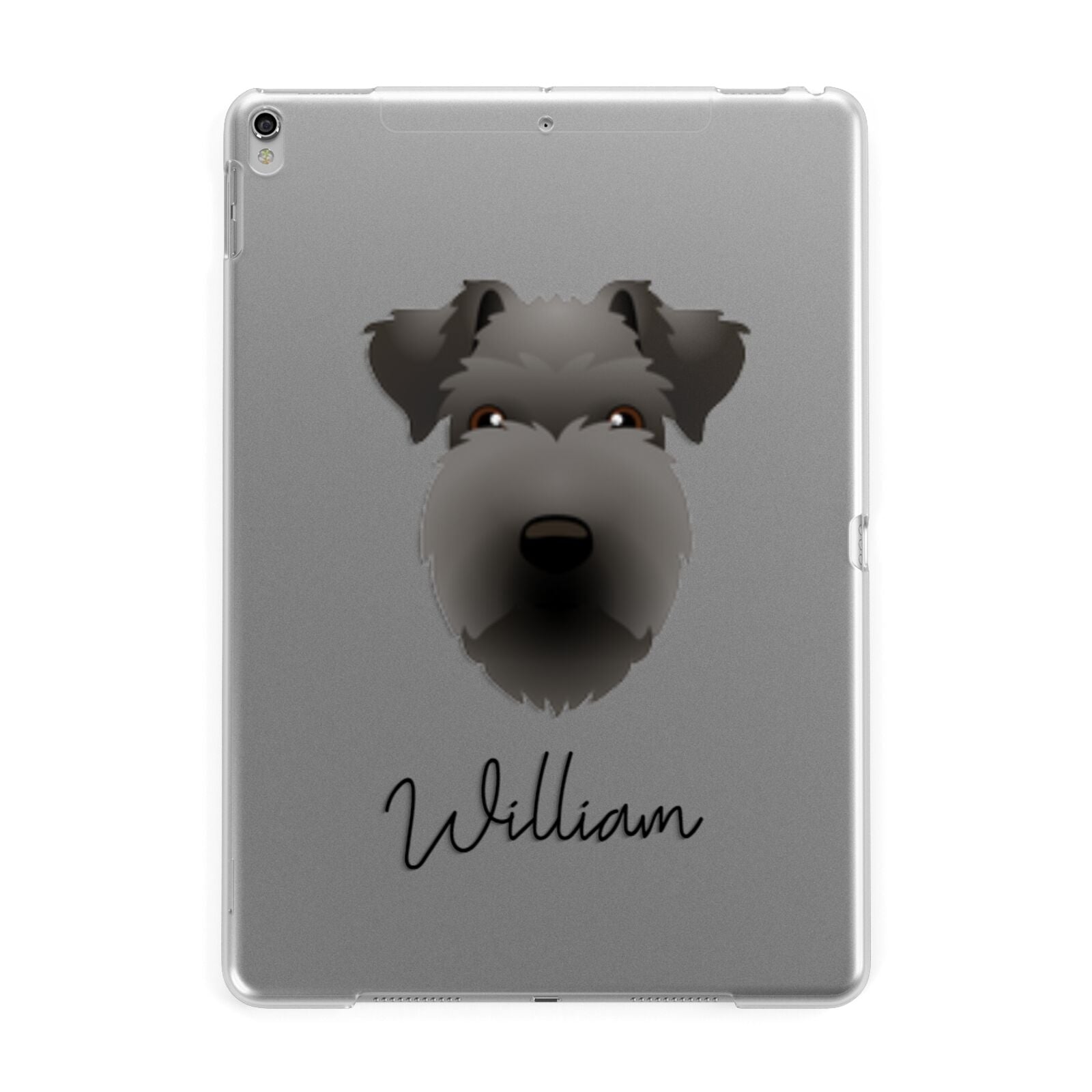 Lakeland Terrier Personalised Apple iPad Silver Case