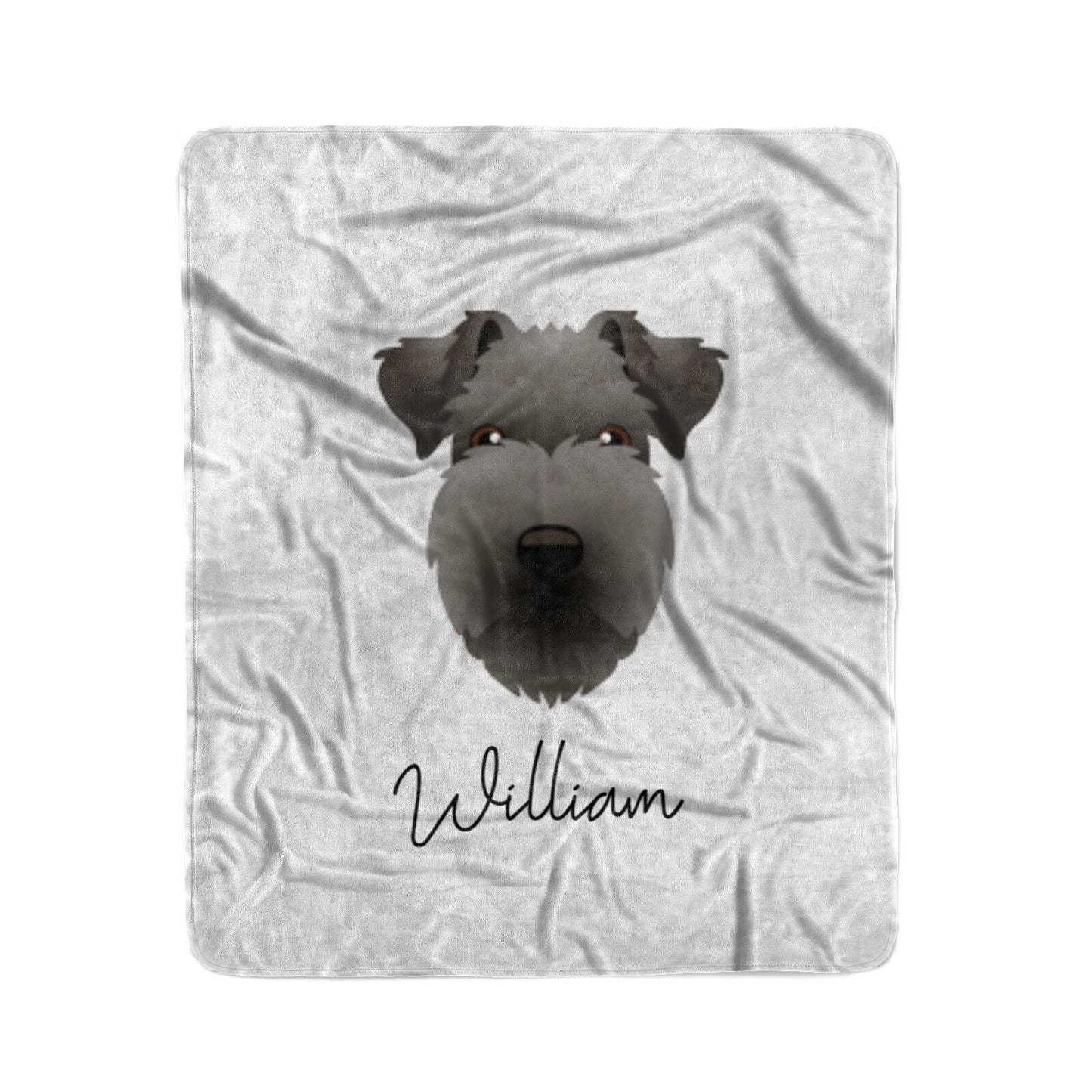 Lakeland Terrier Personalised Medium Fleece Blanket