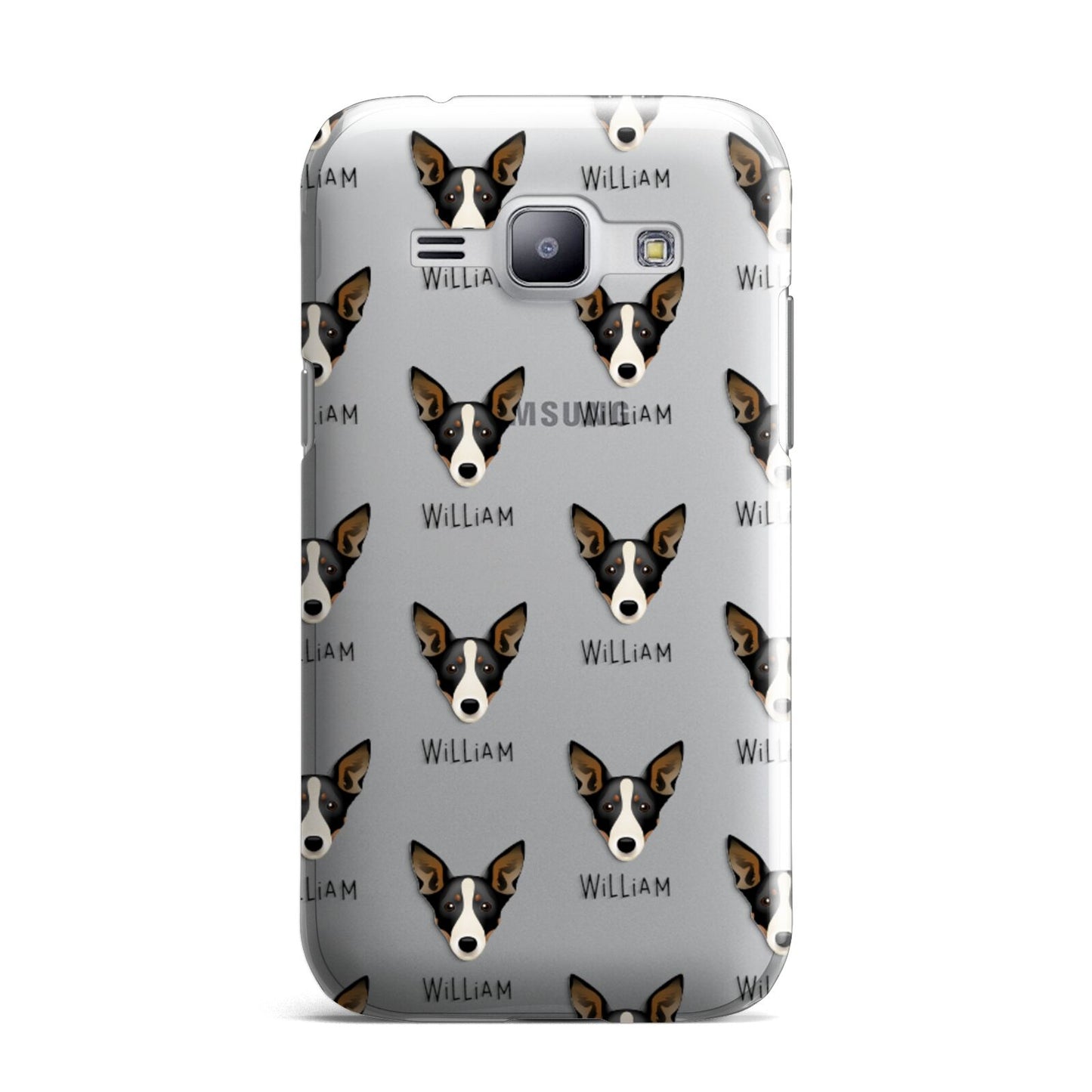 Lancashire Heeler Icon with Name Samsung Galaxy J1 2015 Case