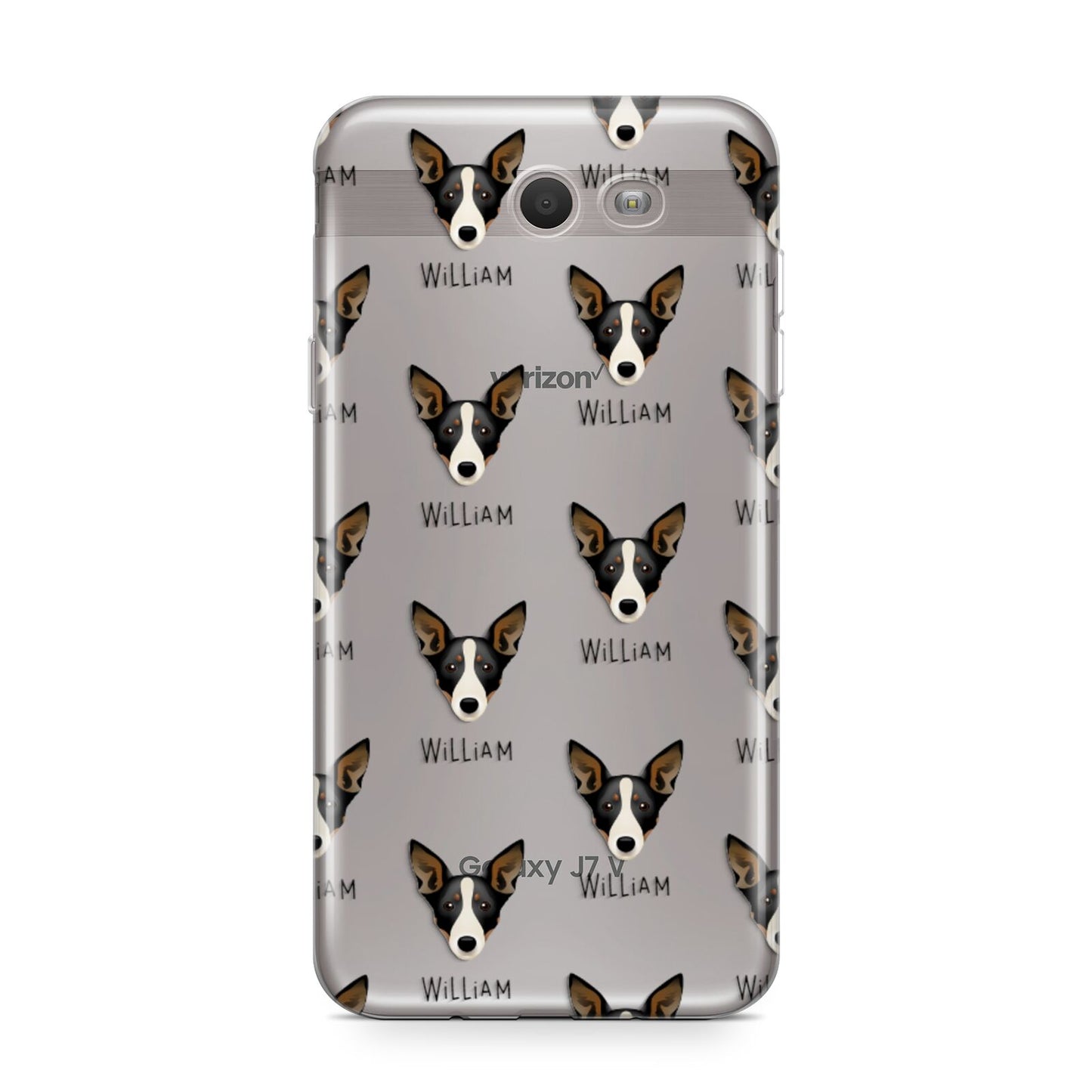 Lancashire Heeler Icon with Name Samsung Galaxy J7 2017 Case