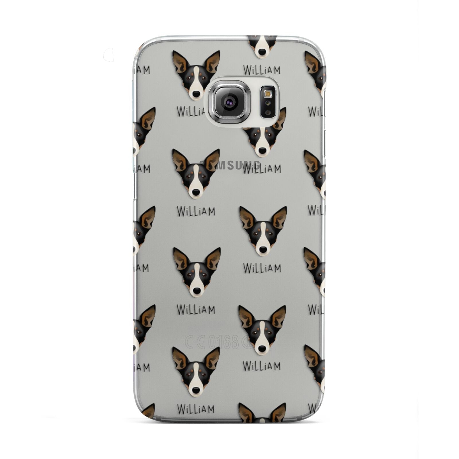 Lancashire Heeler Icon with Name Samsung Galaxy S6 Edge Case