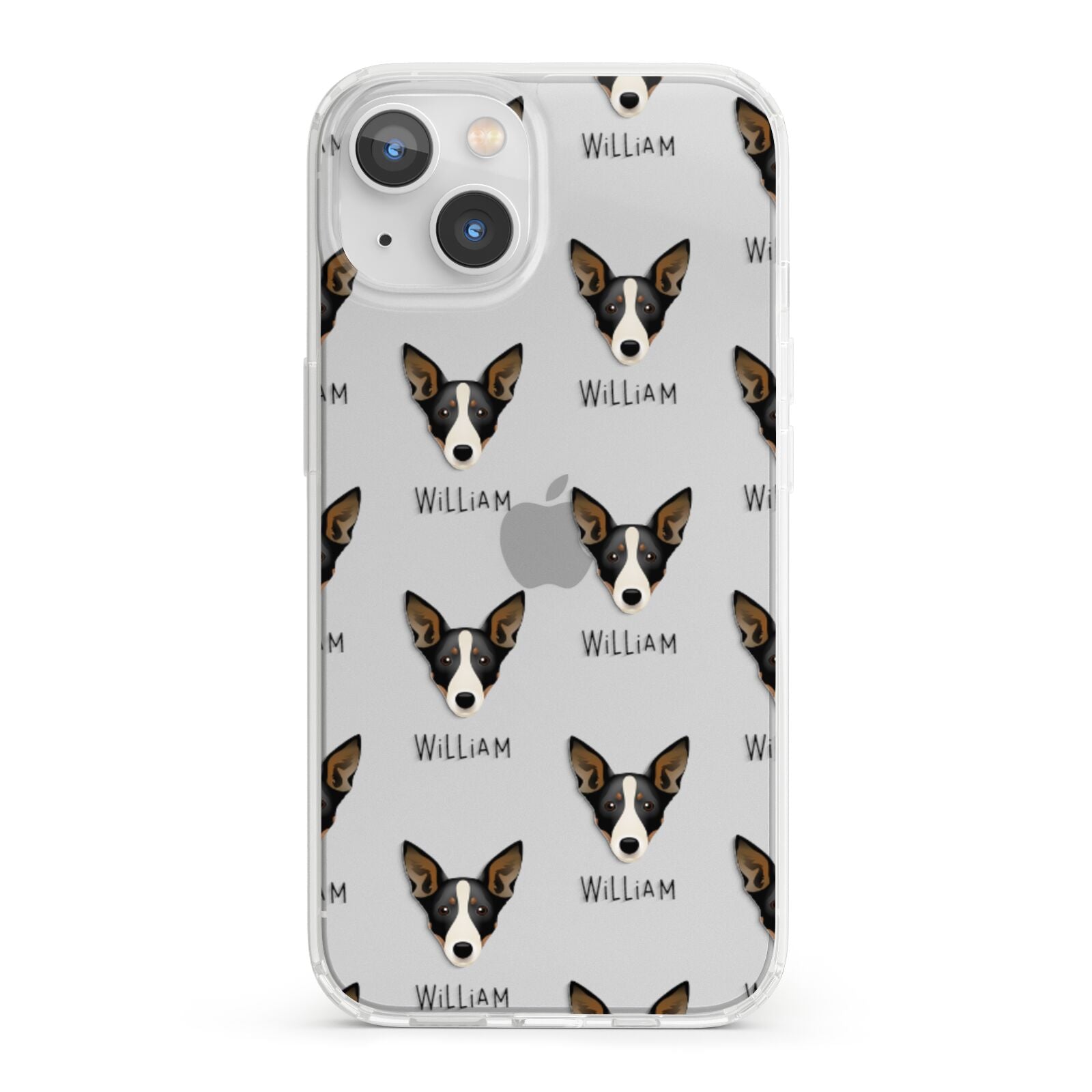 Lancashire Heeler Icon with Name iPhone 13 Clear Bumper Case