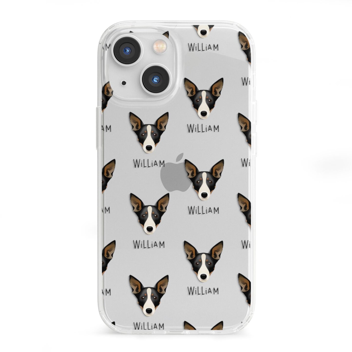 Lancashire Heeler Icon with Name iPhone 13 Mini Clear Bumper Case