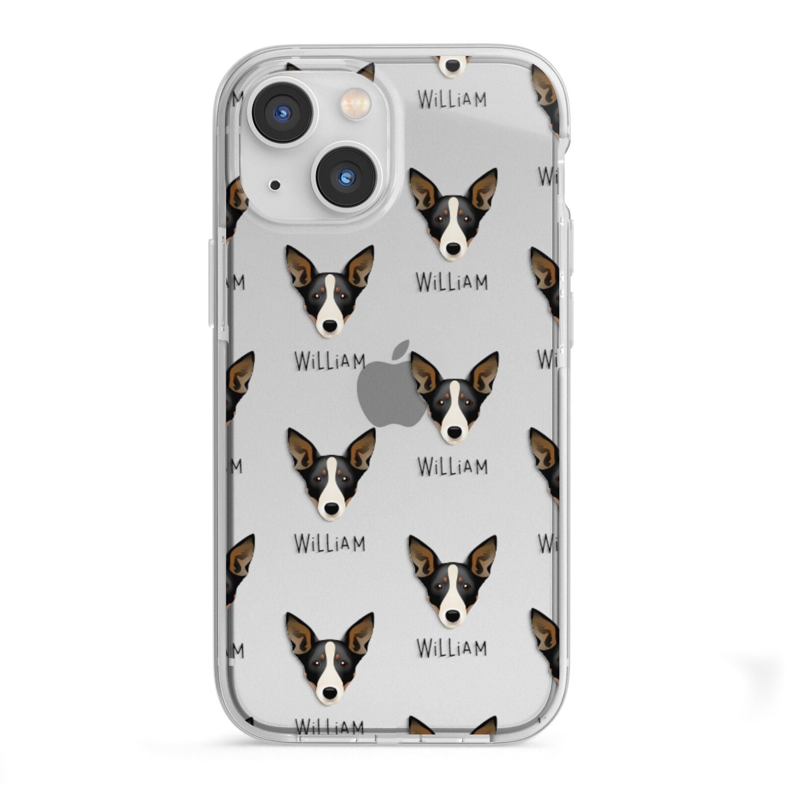 Lancashire Heeler Icon with Name iPhone 13 Mini TPU Impact Case with White Edges