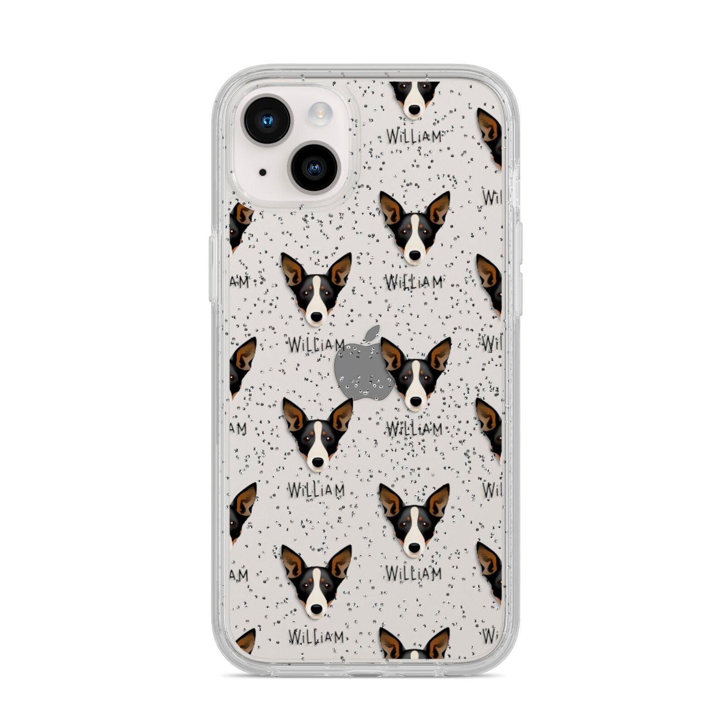 Lancashire Heeler Icon with Name iPhone 14 Plus Glitter Tough Case Starlight