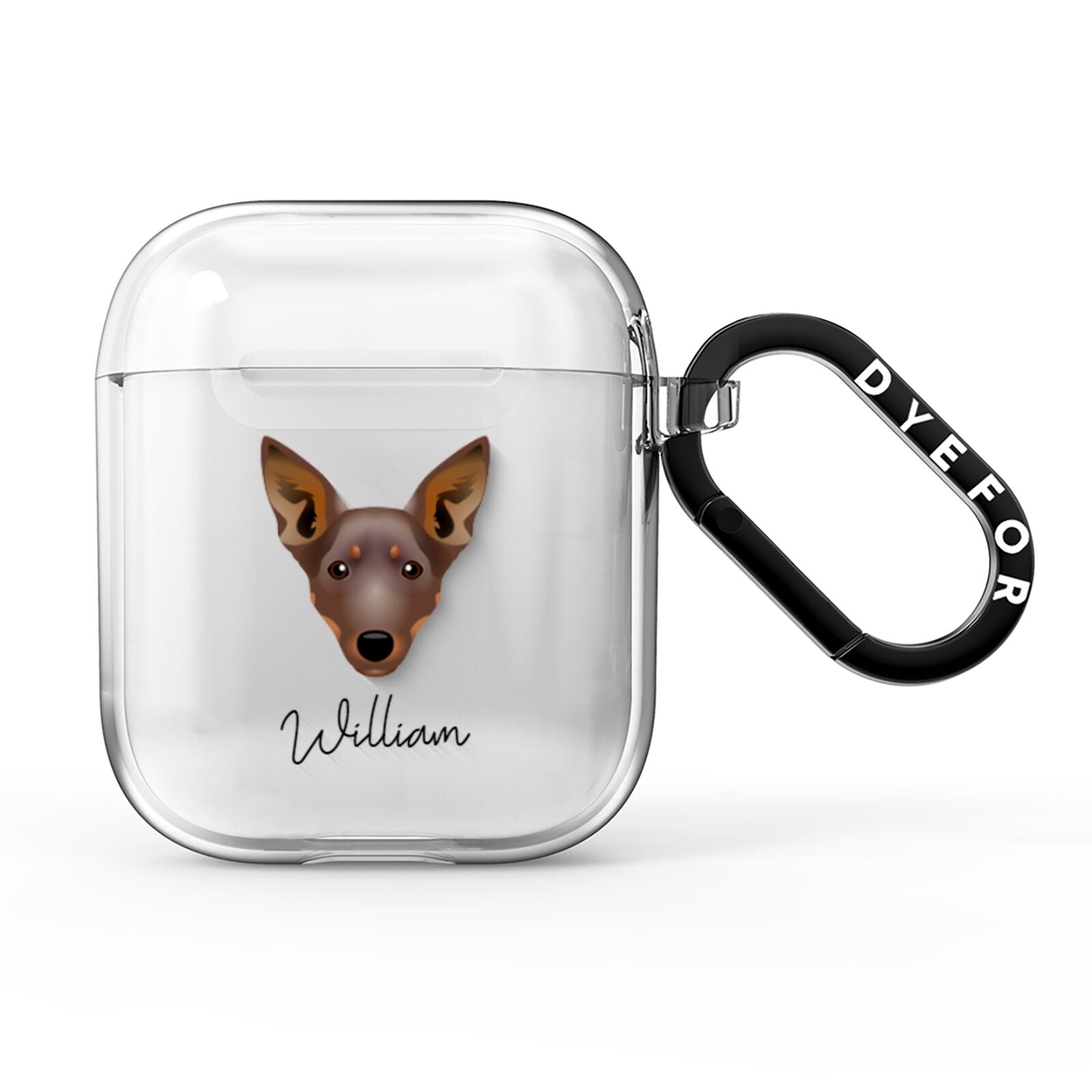 Lancashire Heeler Personalised AirPods Clear Case