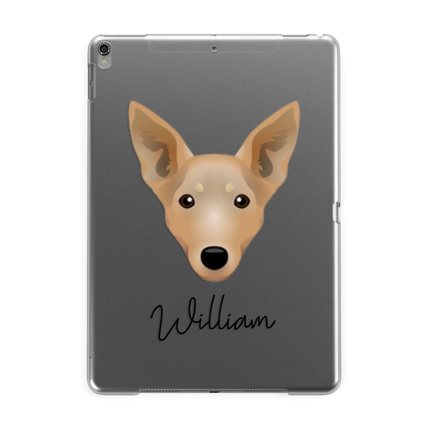 Lancashire Heeler Personalised Apple iPad Grey Case
