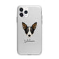 Lancashire Heeler Personalised Apple iPhone 11 Pro Max in Silver with Bumper Case