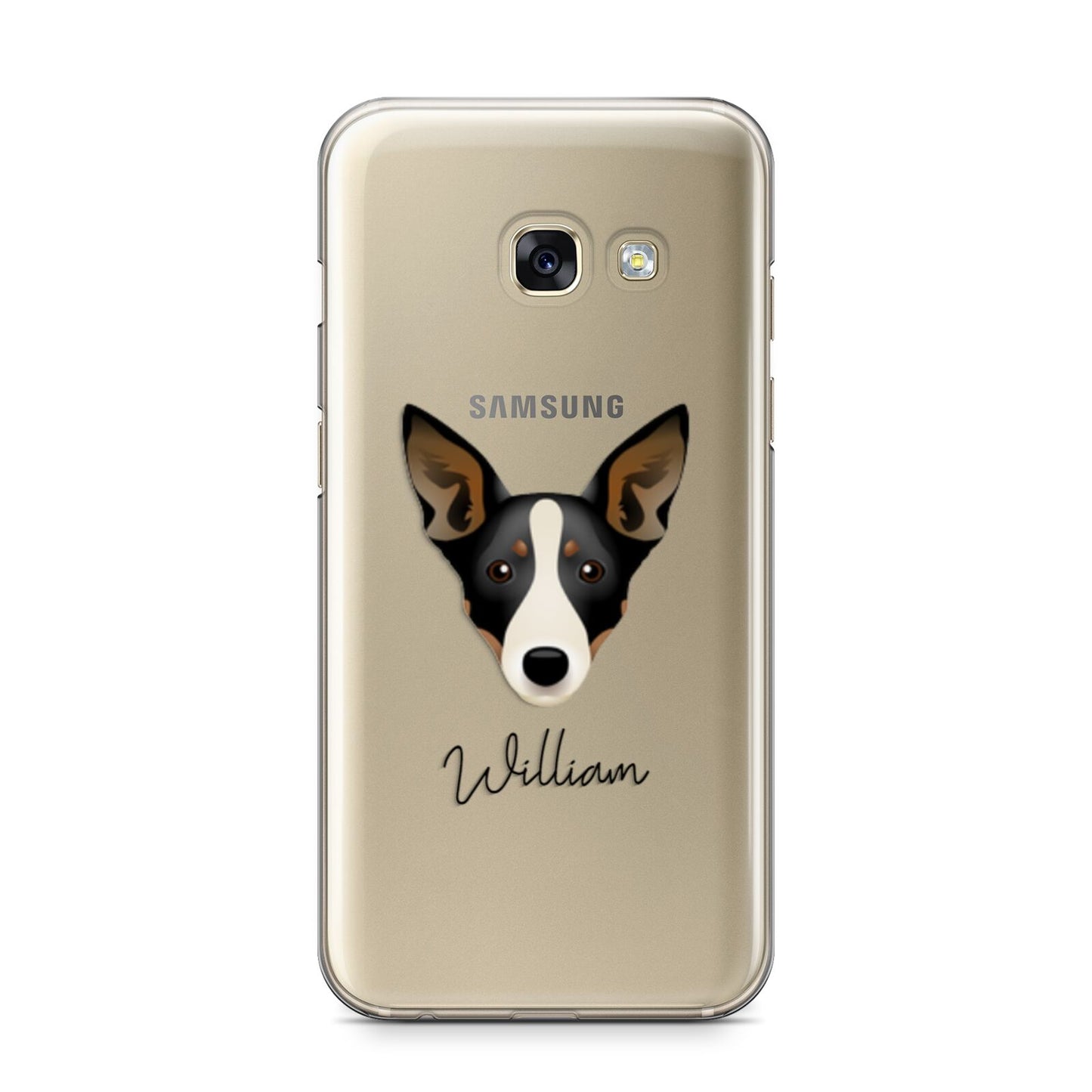 Lancashire Heeler Personalised Samsung Galaxy A3 2017 Case on gold phone