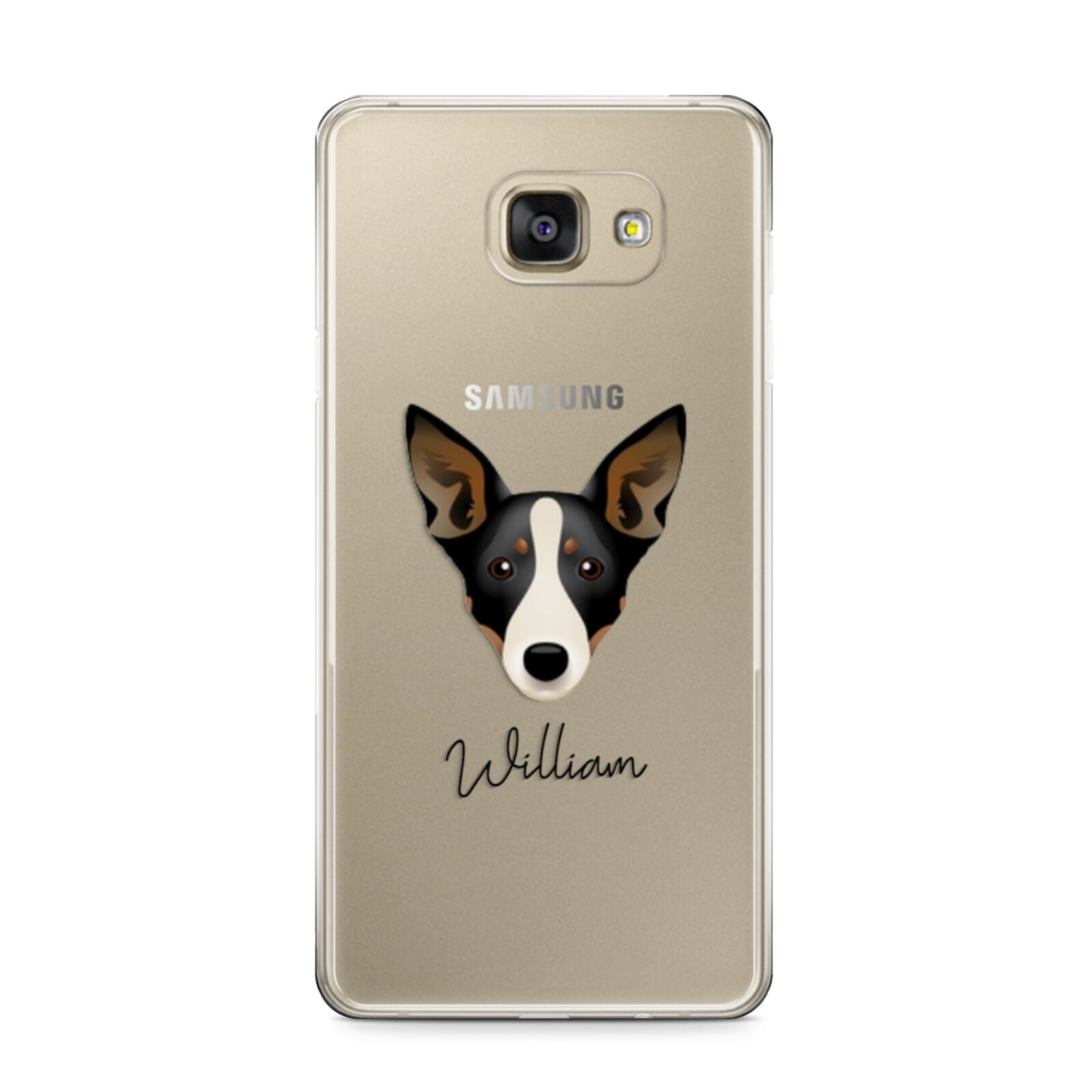 Lancashire Heeler Personalised Samsung Galaxy A9 2016 Case on gold phone