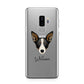 Lancashire Heeler Personalised Samsung Galaxy S9 Plus Case on Silver phone