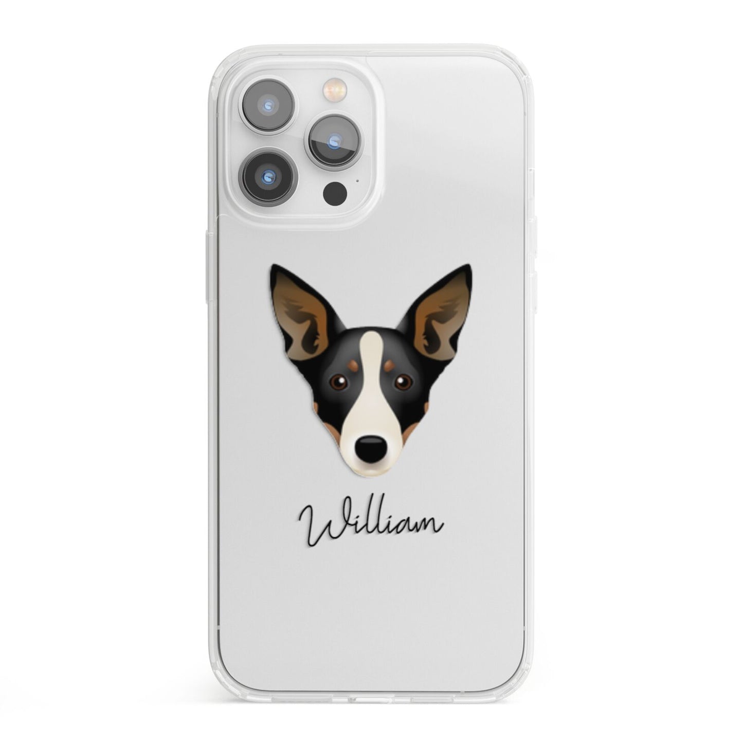 Lancashire Heeler Personalised iPhone 13 Pro Max Clear Bumper Case