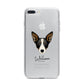 Lancashire Heeler Personalised iPhone 7 Plus Bumper Case on Silver iPhone