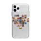 Large Heart Photo Montage Upload Apple iPhone 11 Pro in Silver with Bumper Case