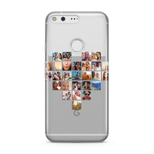 Large Heart Photo Montage Upload Google Pixel Case