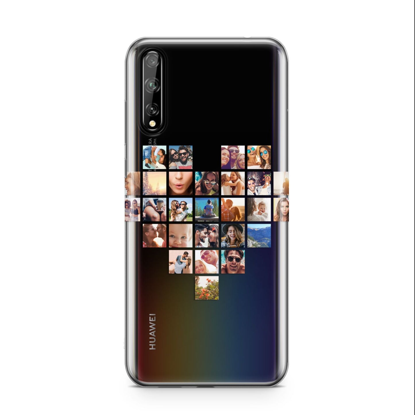 Large Heart Photo Montage Upload Huawei Enjoy 10s Phone Case