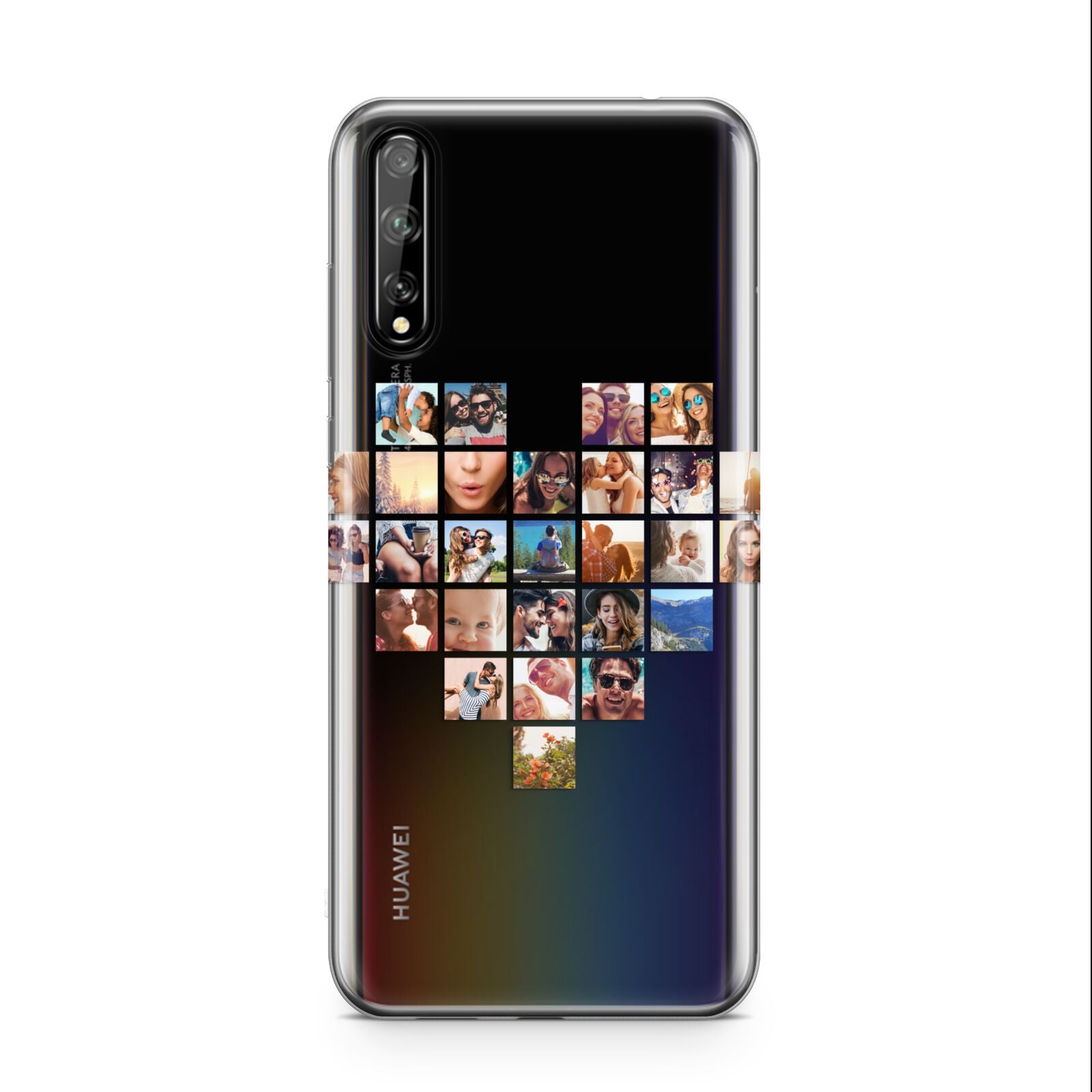 Large Heart Photo Montage Upload Huawei Enjoy 10s Phone Case