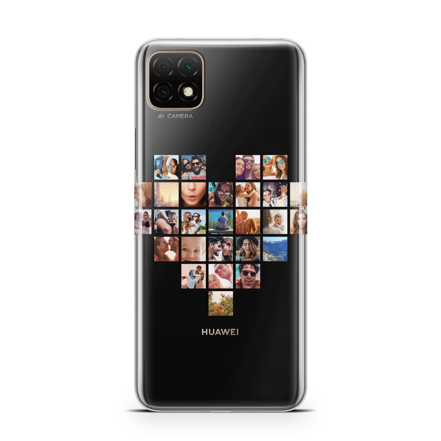 Large Heart Photo Montage Upload Huawei Enjoy 20 Phone Case