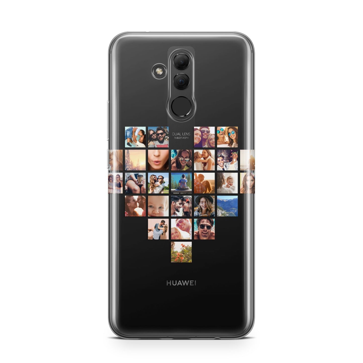 Large Heart Photo Montage Upload Huawei Mate 20 Lite