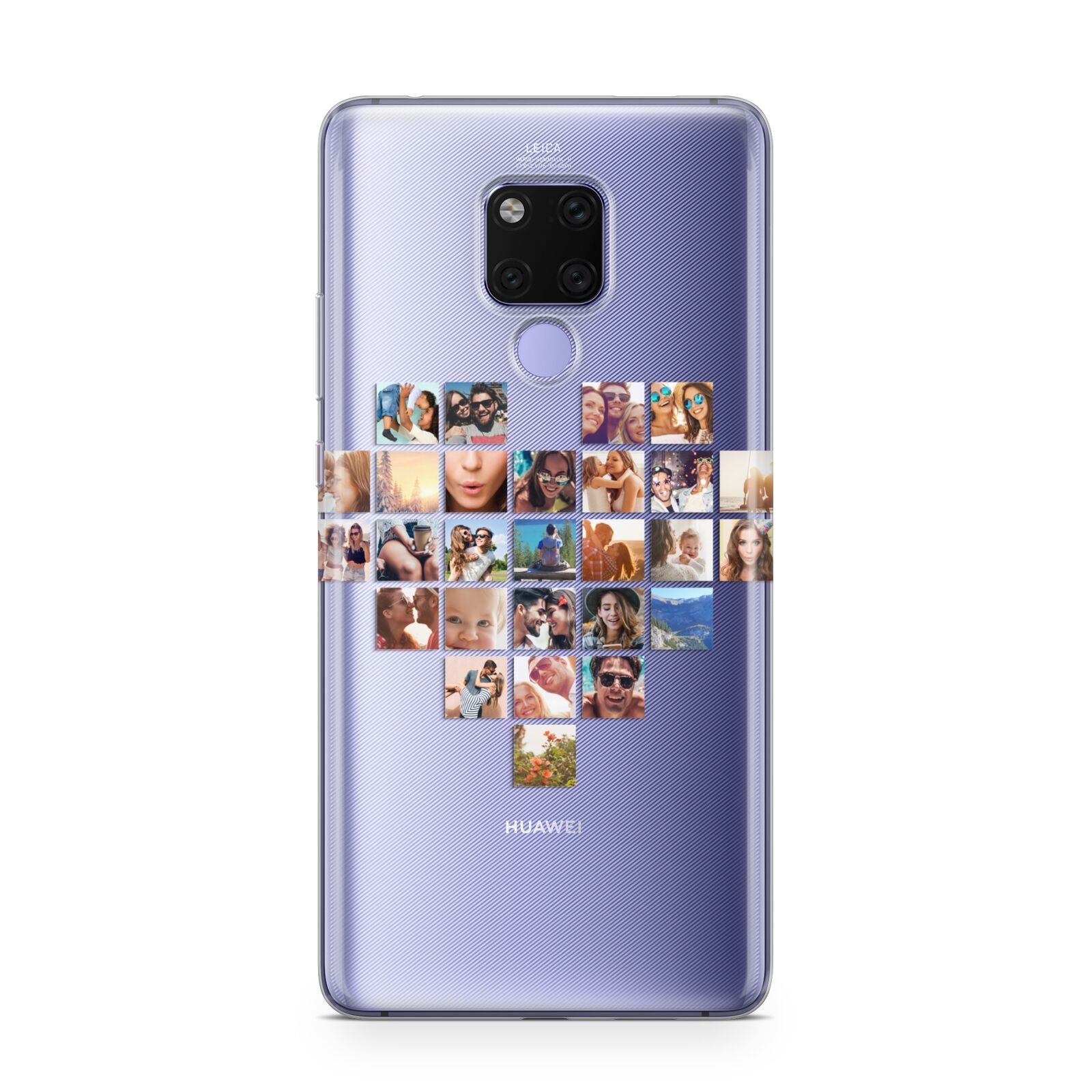 Large Heart Photo Montage Upload Huawei Mate 20X Phone Case