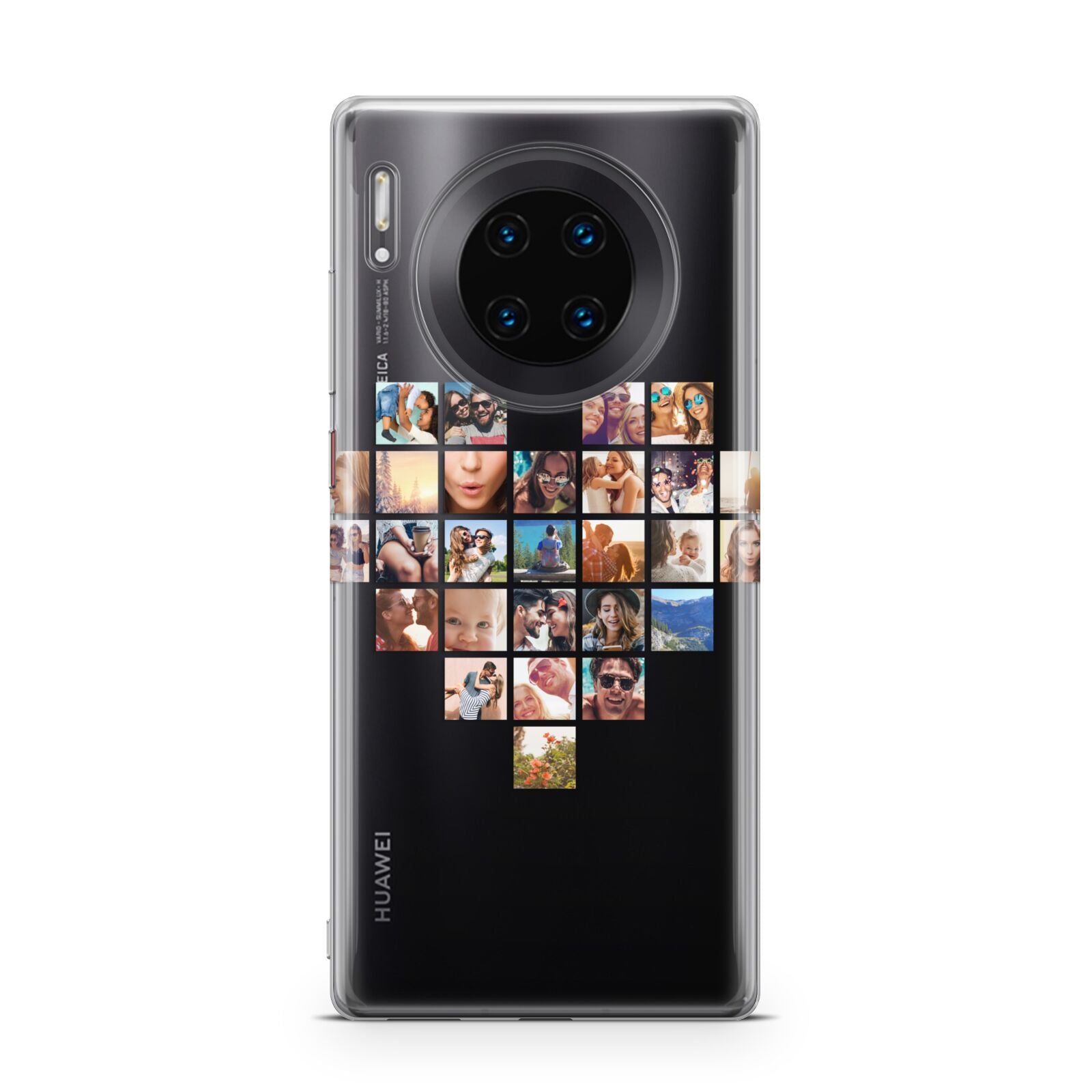 Large Heart Photo Montage Upload Huawei Mate 30 Pro Phone Case