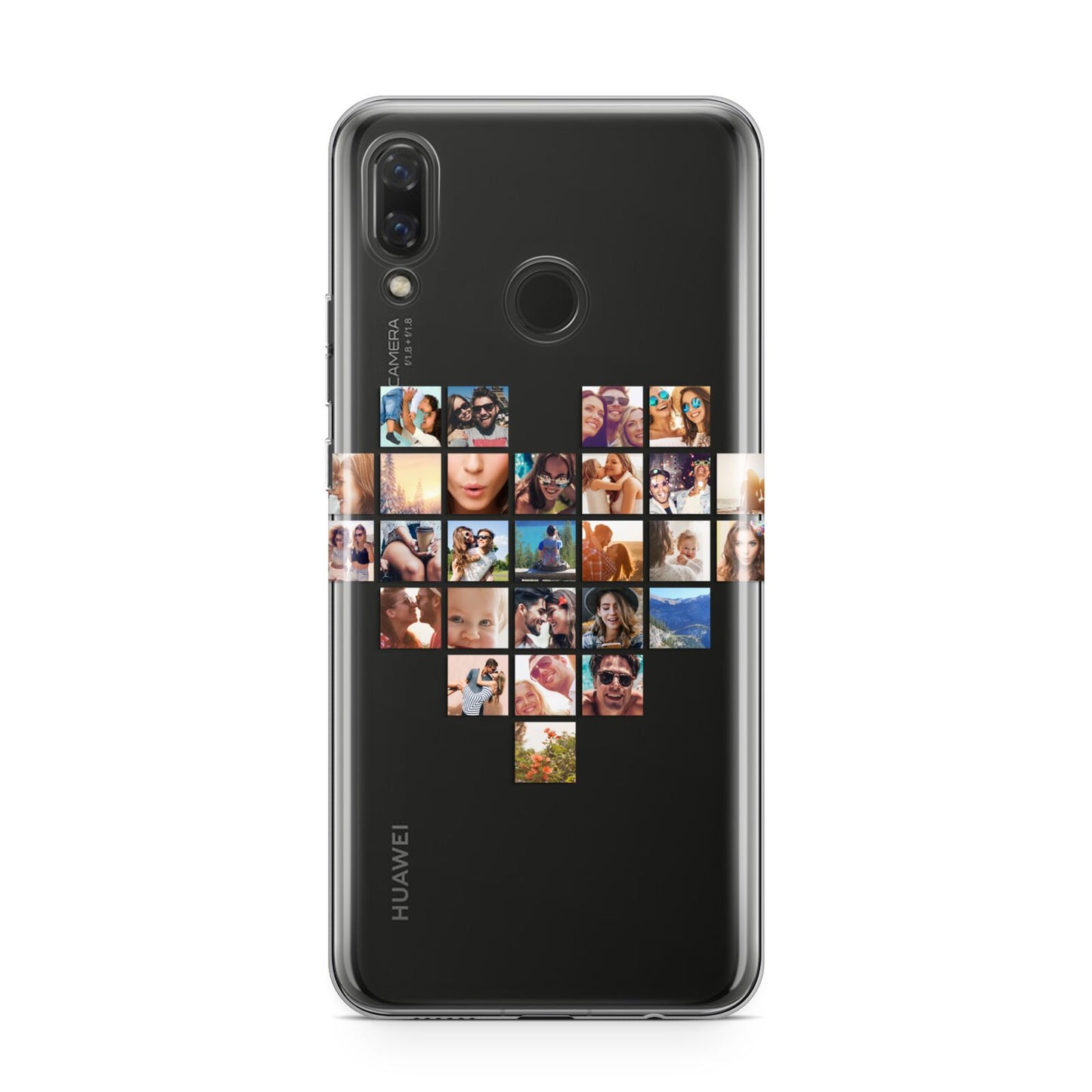 Large Heart Photo Montage Upload Huawei Nova 3 Phone Case