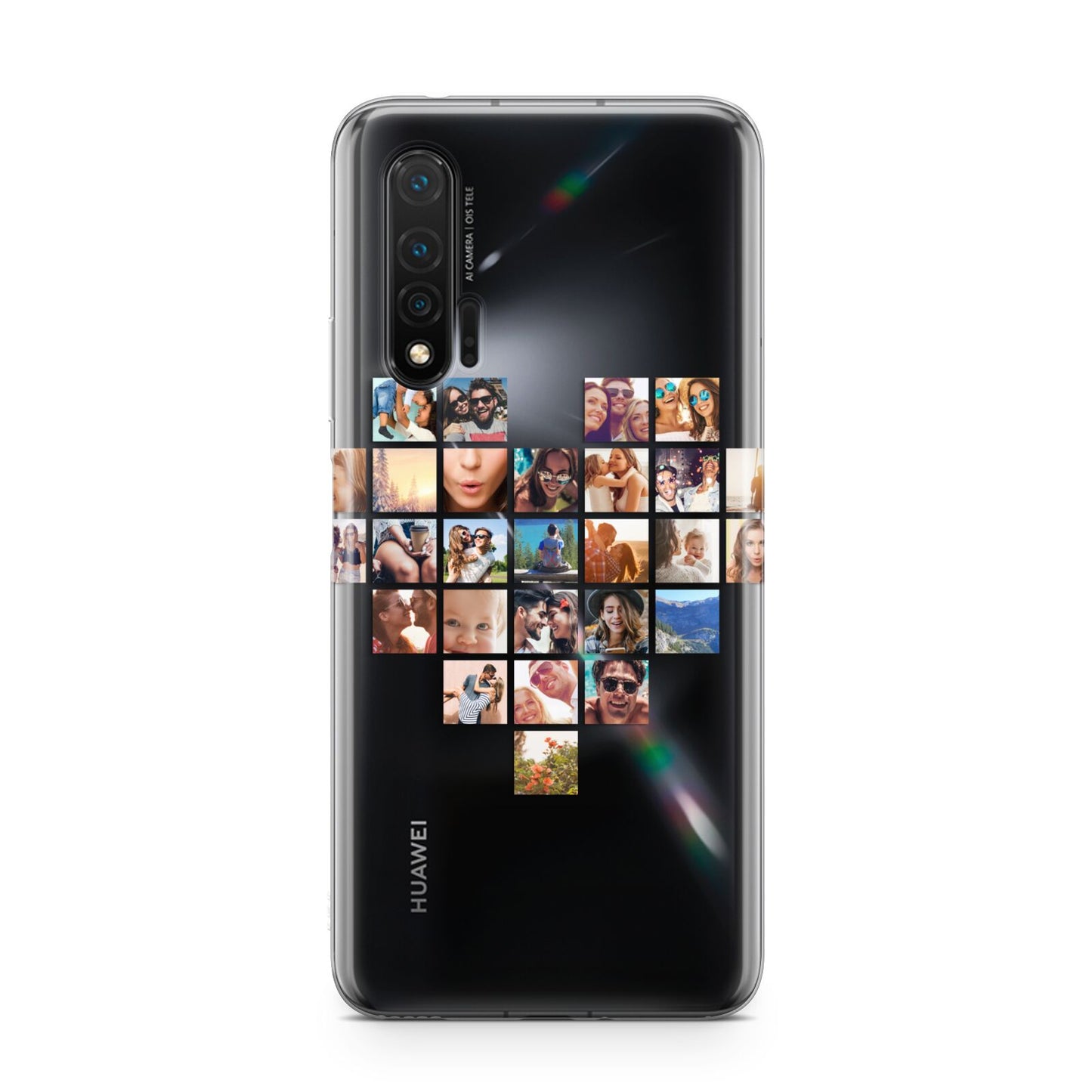 Large Heart Photo Montage Upload Huawei Nova 6 Phone Case