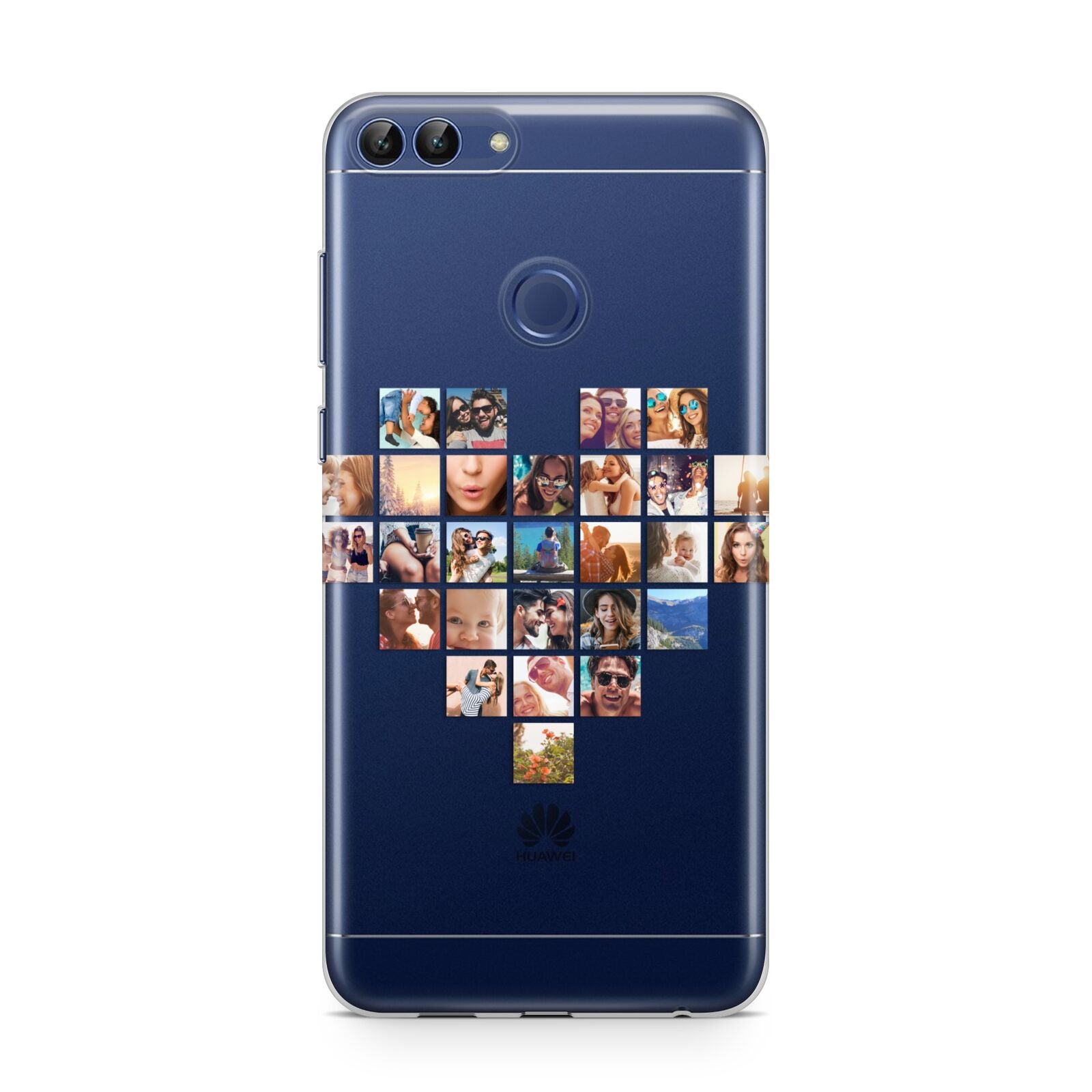 Large Heart Photo Montage Upload Huawei P Smart Case