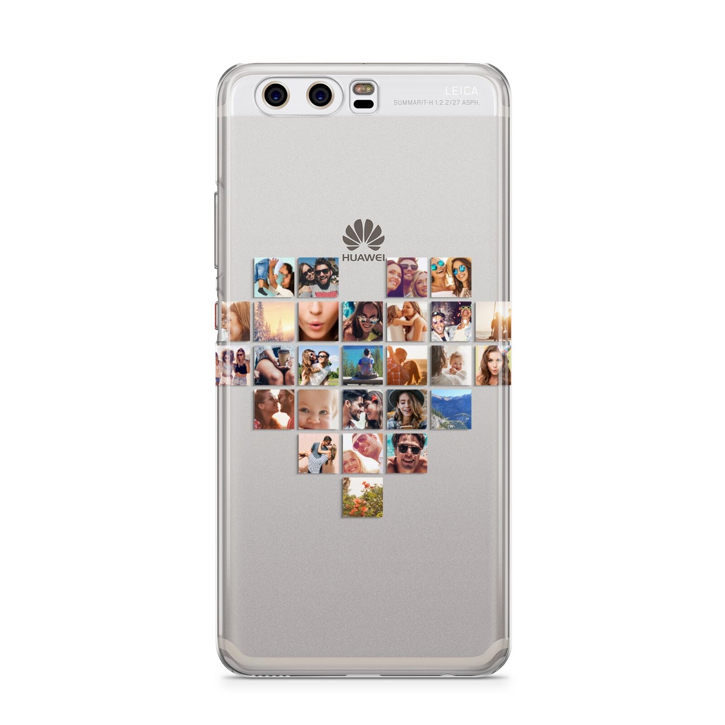 Large Heart Photo Montage Upload Huawei P10 Phone Case