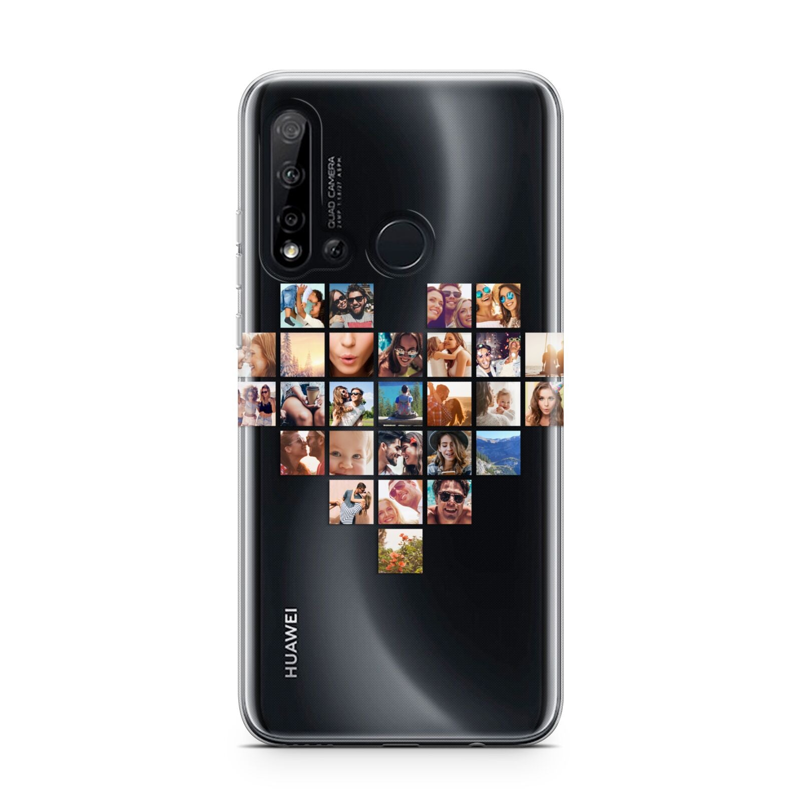 Large Heart Photo Montage Upload Huawei P20 Lite 5G Phone Case