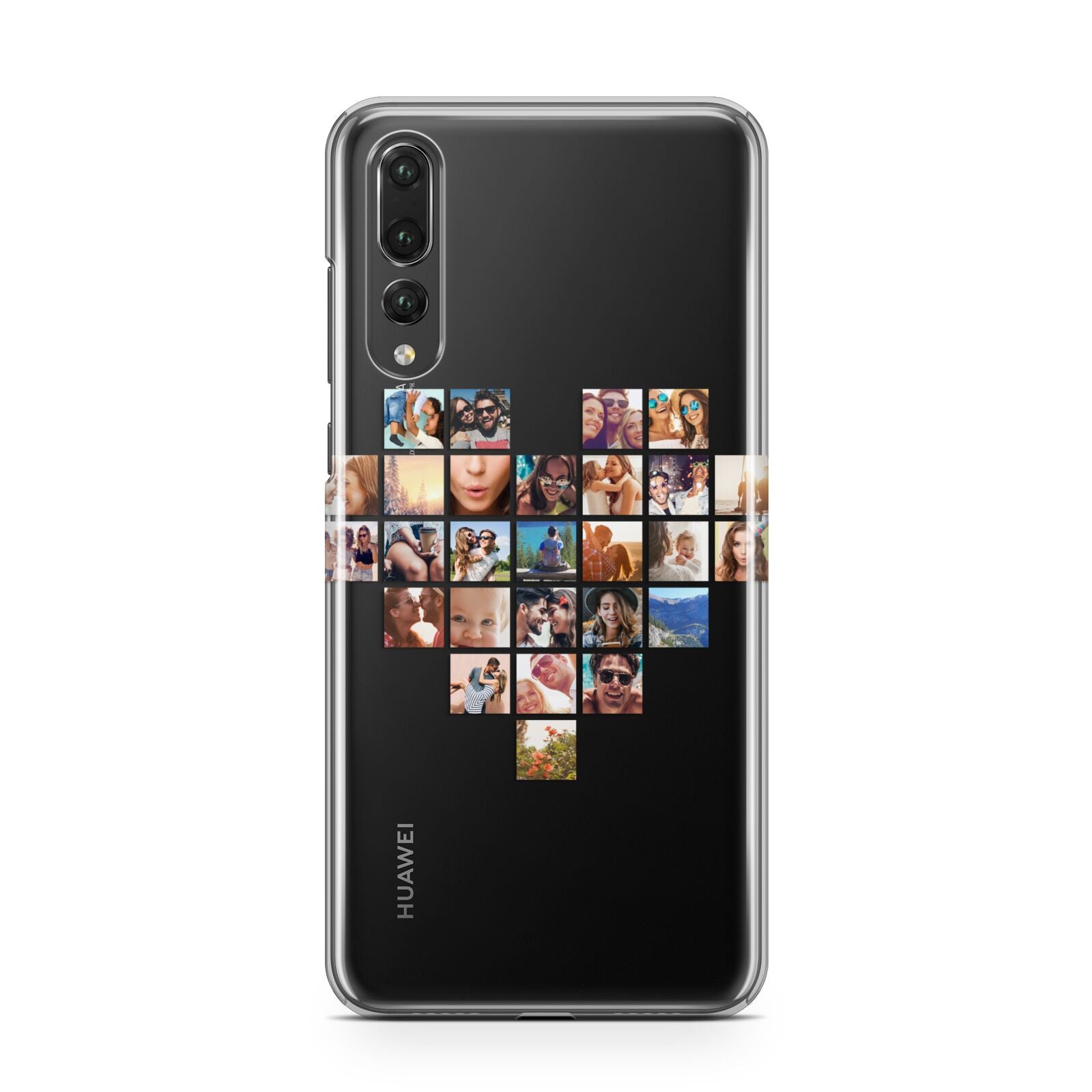 Large Heart Photo Montage Upload Huawei P20 Pro Phone Case