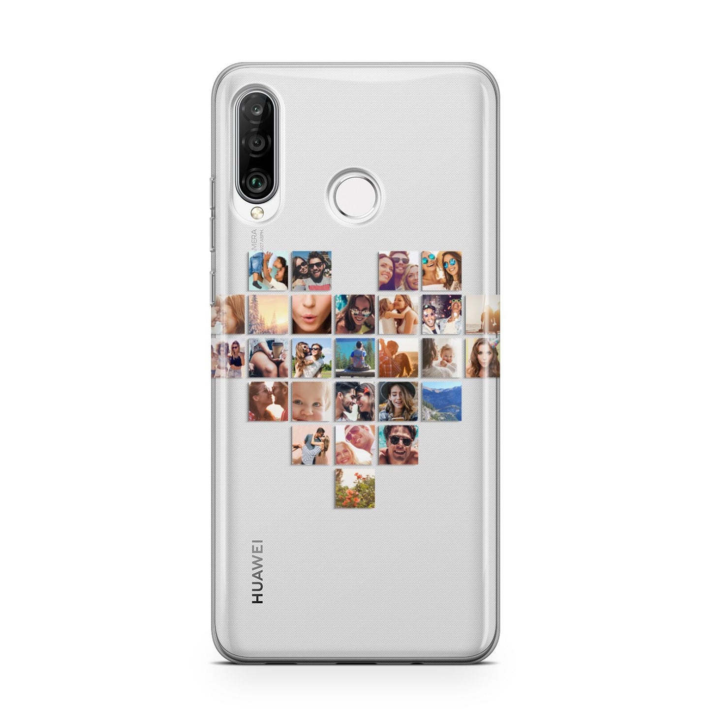 Large Heart Photo Montage Upload Huawei P30 Lite Phone Case