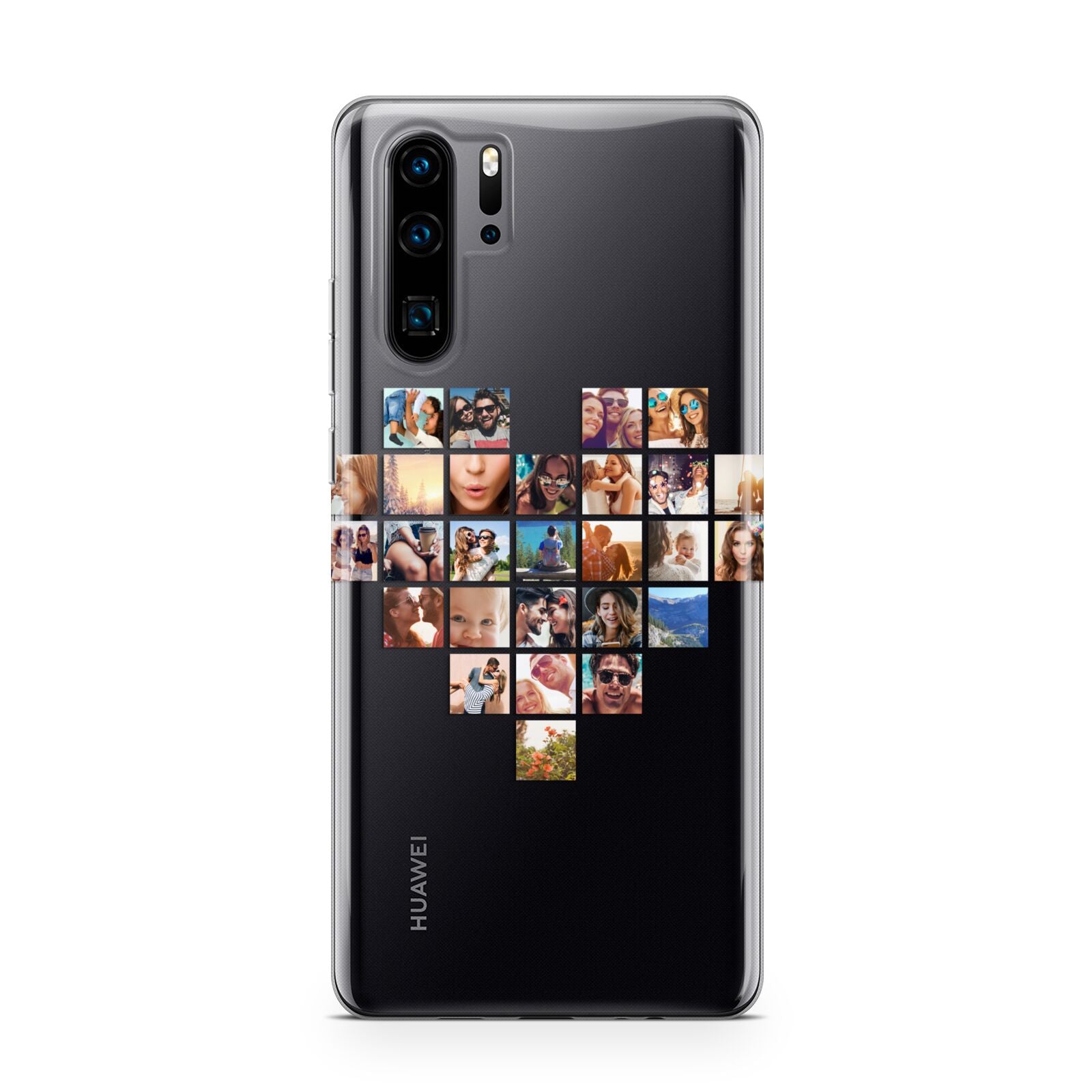 Large Heart Photo Montage Upload Huawei P30 Pro Phone Case